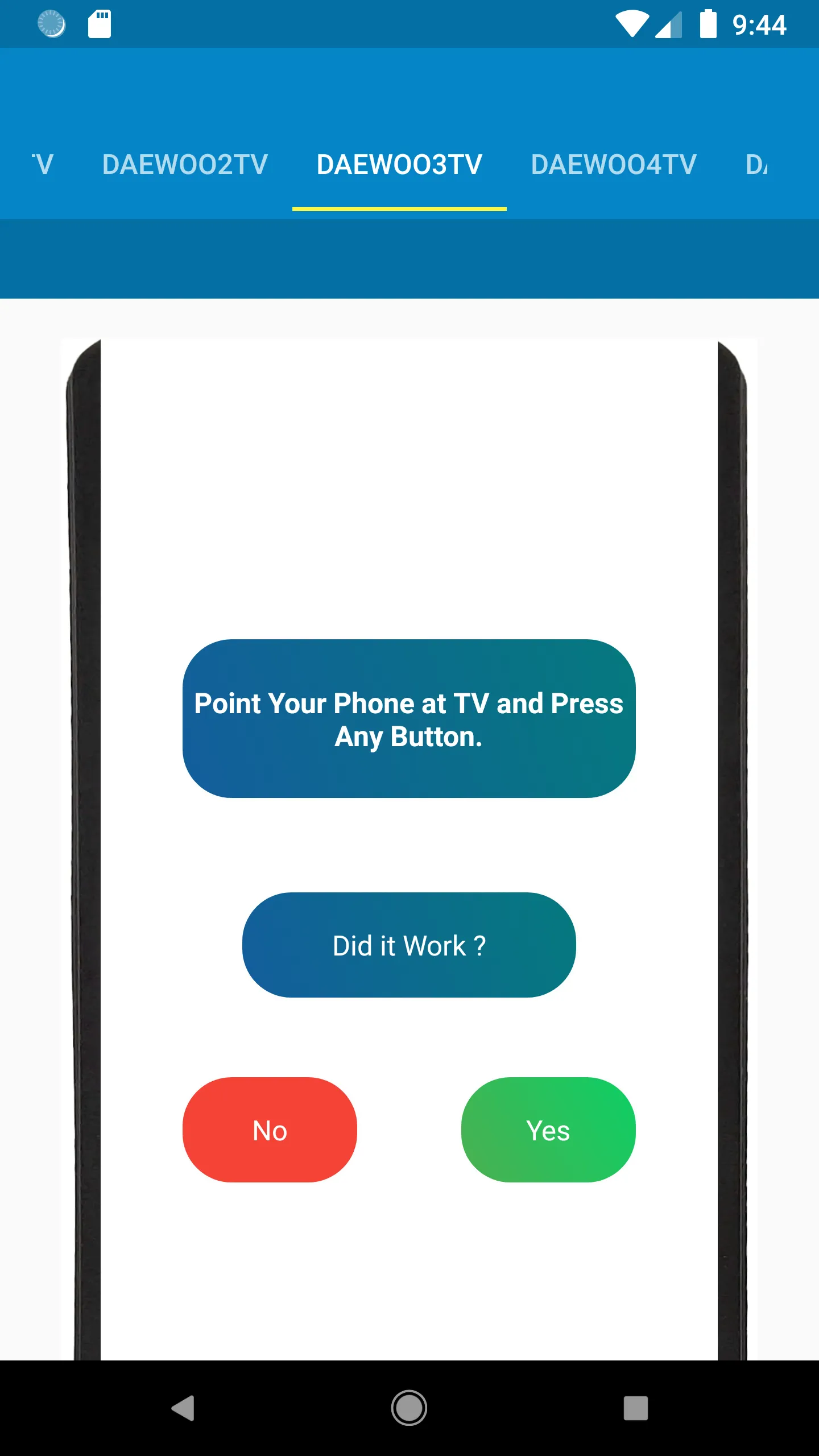 Daewoo TV Remote Control | Indus Appstore | Screenshot