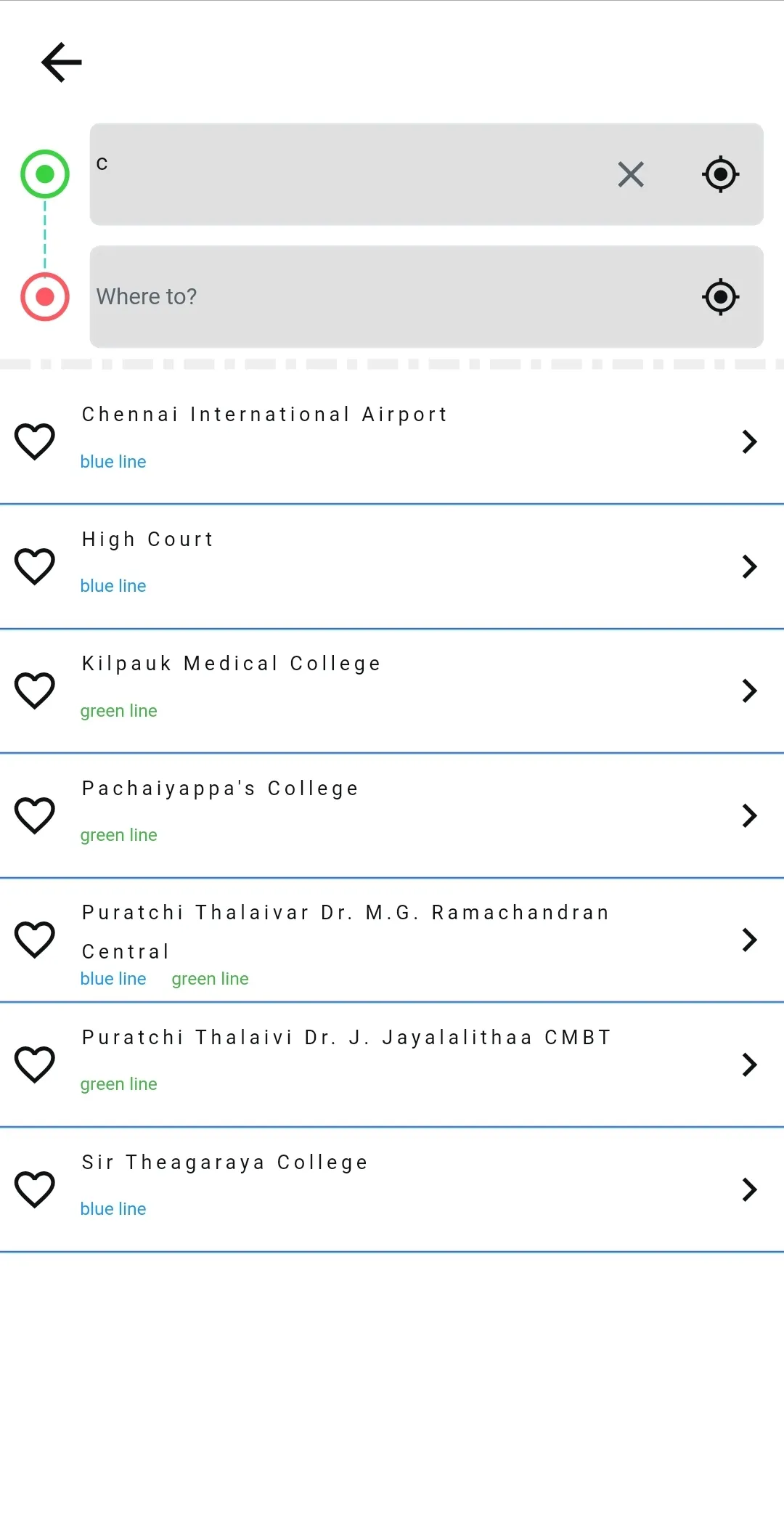 Chennai Metro Map Fare Time | Indus Appstore | Screenshot