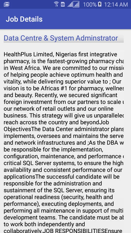 Nigerian Jobs | Indus Appstore | Screenshot