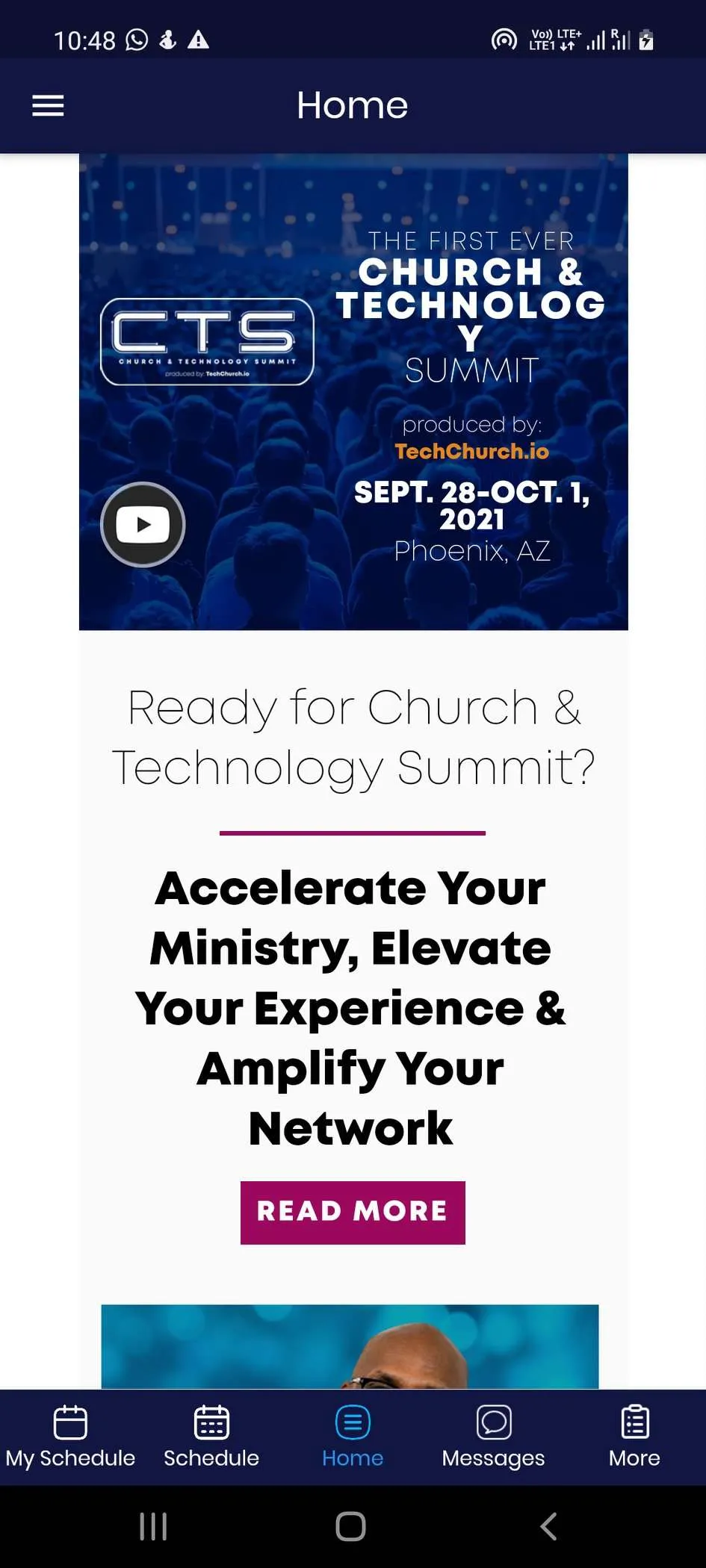 Church and Technology Summit | Indus Appstore | Screenshot