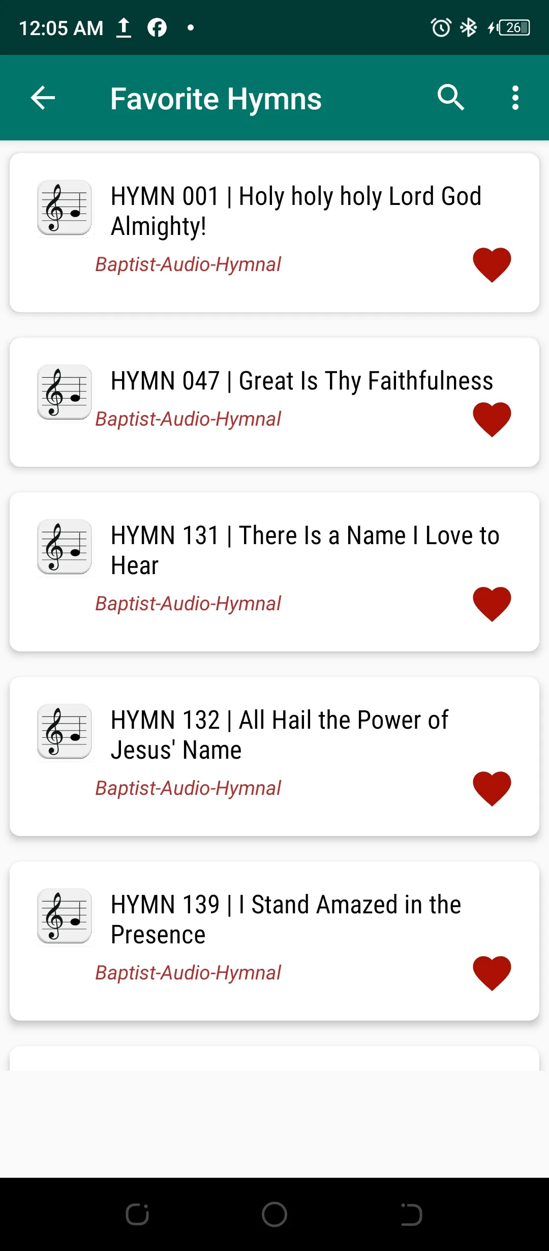 Baptist Audio Hymnal offline | Indus Appstore | Screenshot