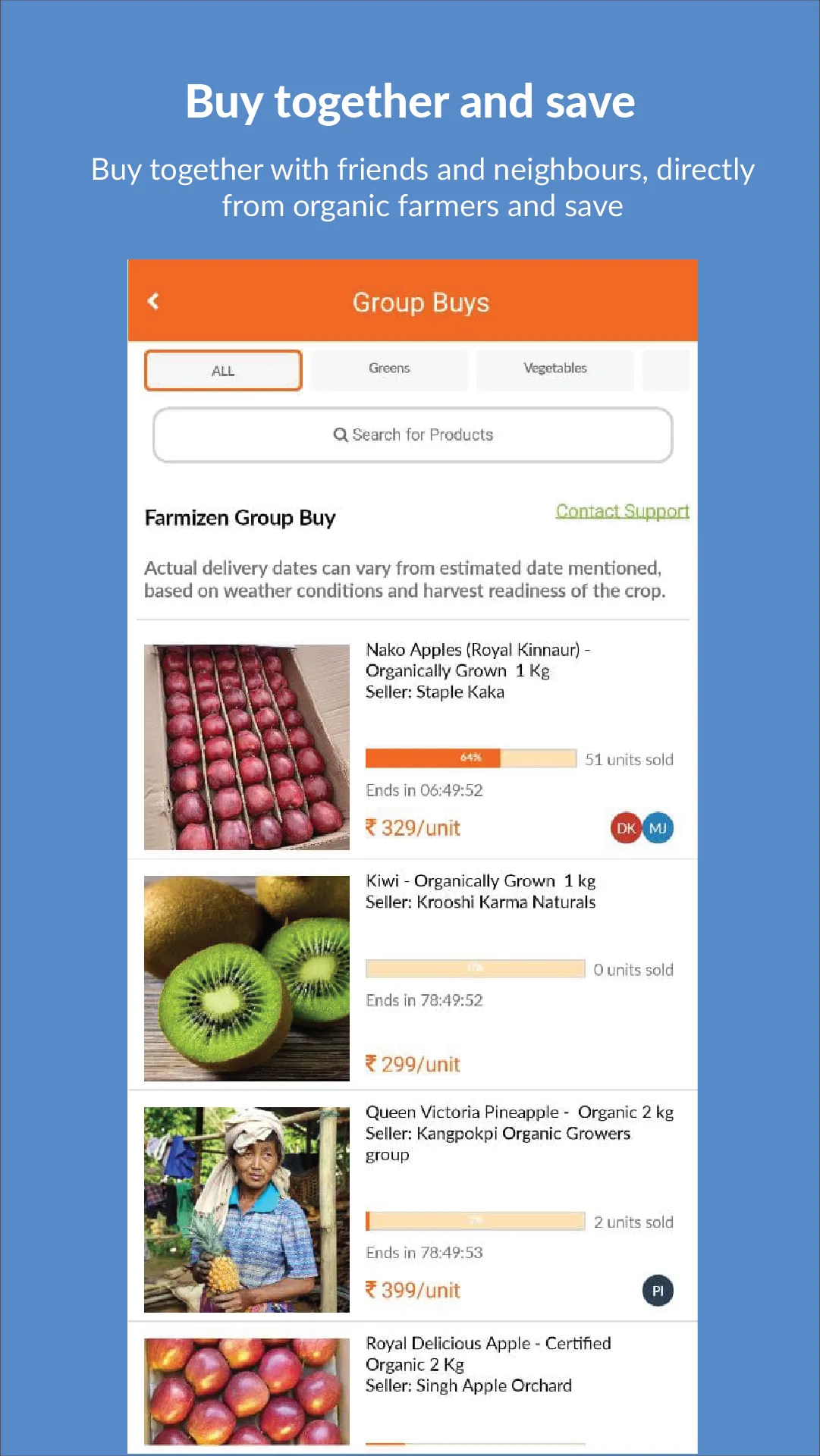 Farmizen - Organic Fruits & Ve | Indus Appstore | Screenshot