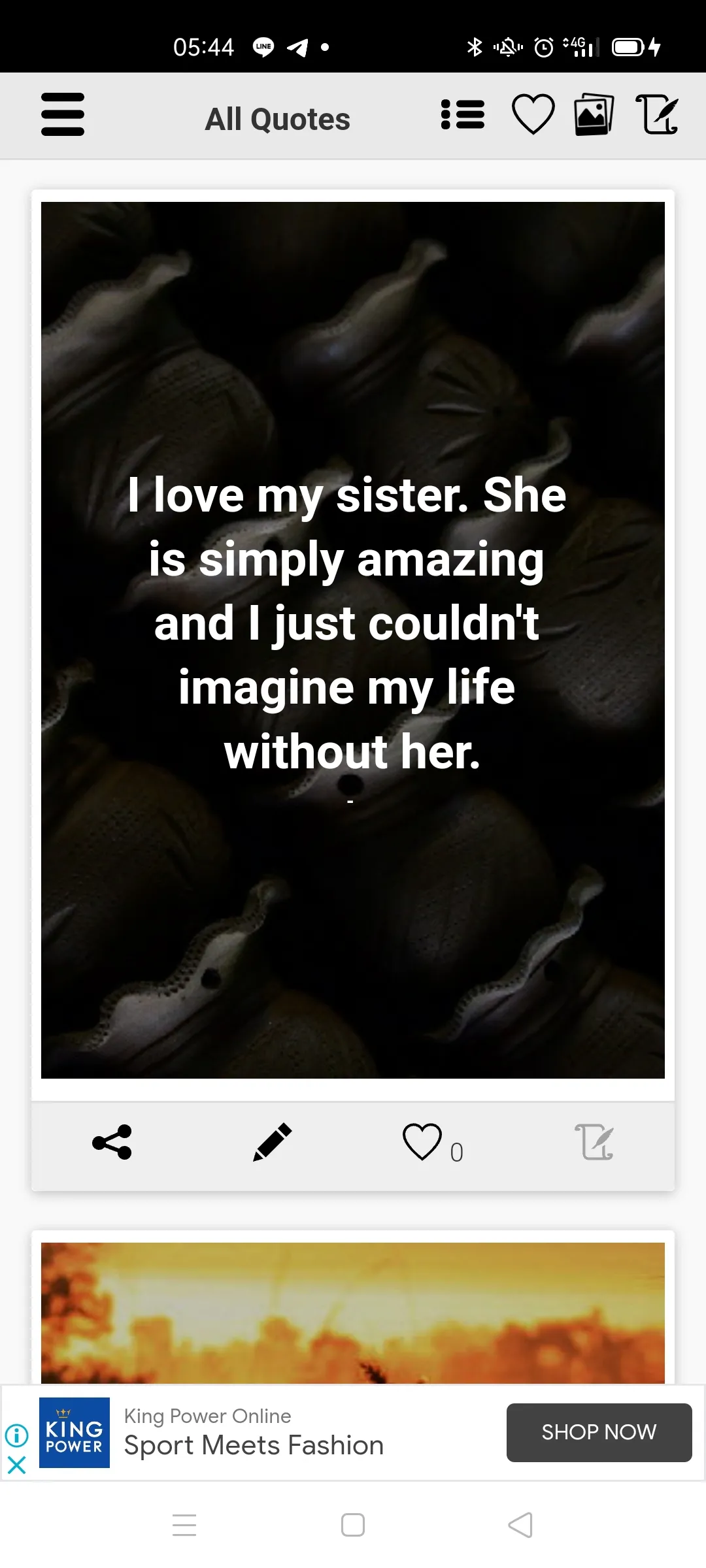 I Love My Sister Quotes | Indus Appstore | Screenshot