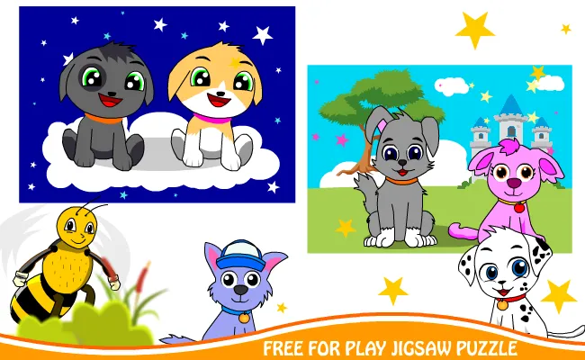 Puppy Jigsaw Puzzle Paw Bee | Indus Appstore | Screenshot