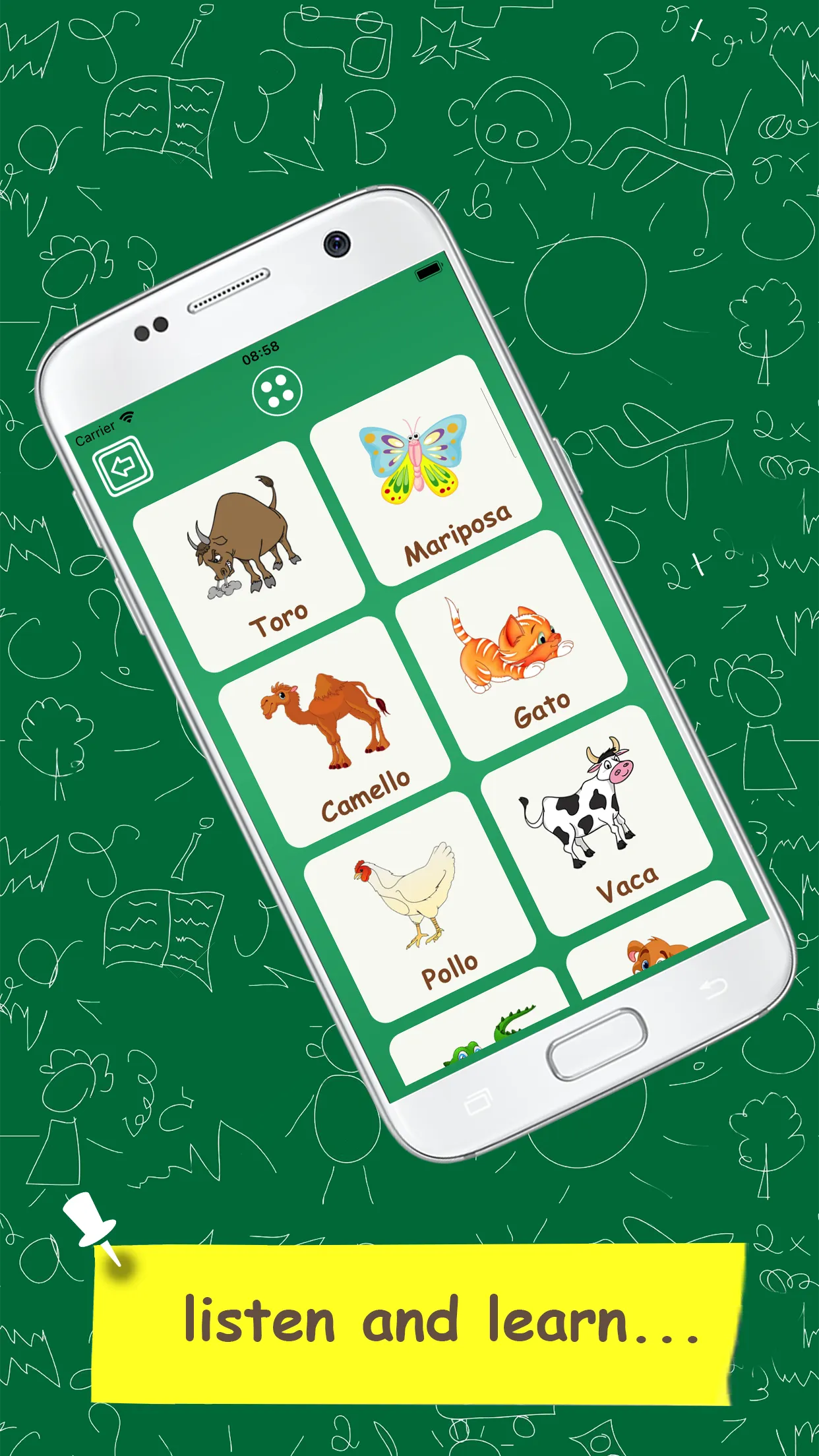 Learn Spanish Vocabulary - Kid | Indus Appstore | Screenshot