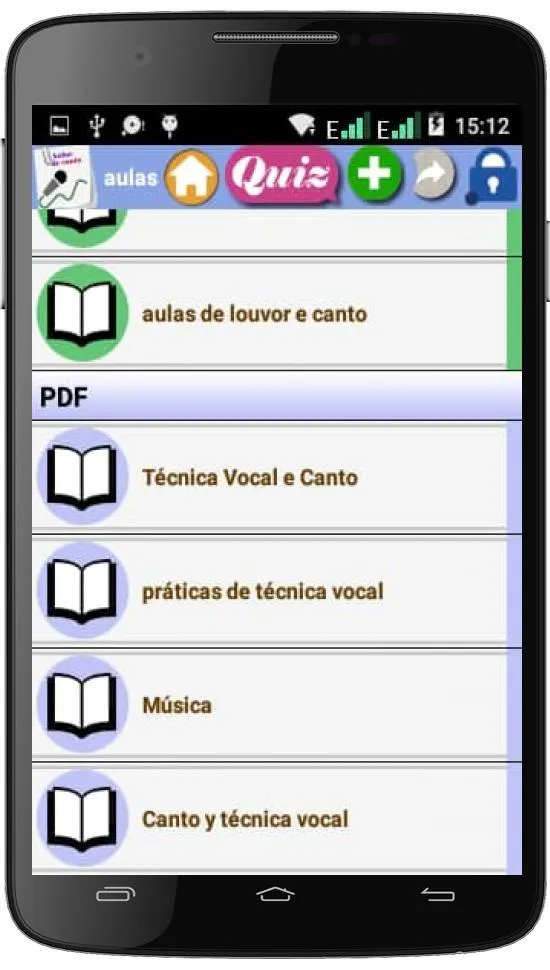 Aulas de canto | Indus Appstore | Screenshot