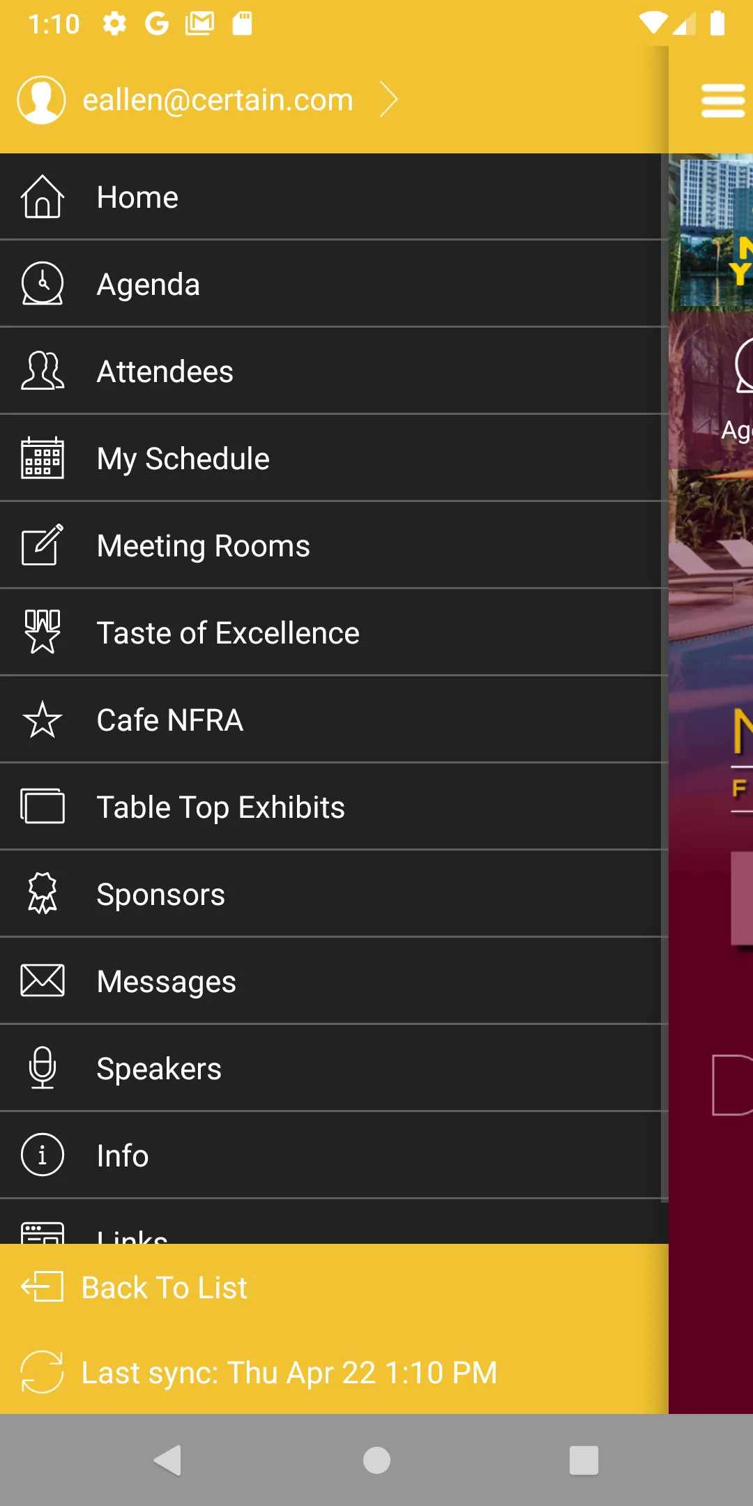 NFRA Convention | Indus Appstore | Screenshot