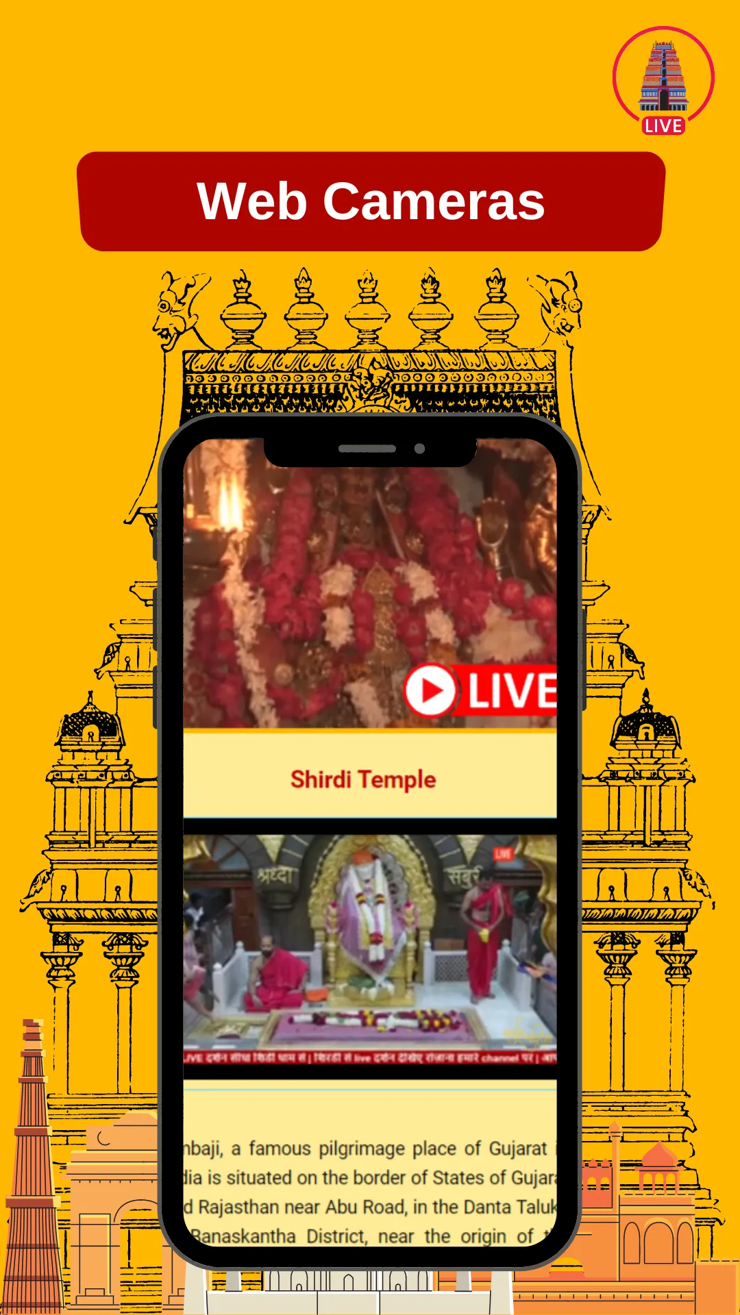 LIVE Darshan Indian Temples | Indus Appstore | Screenshot