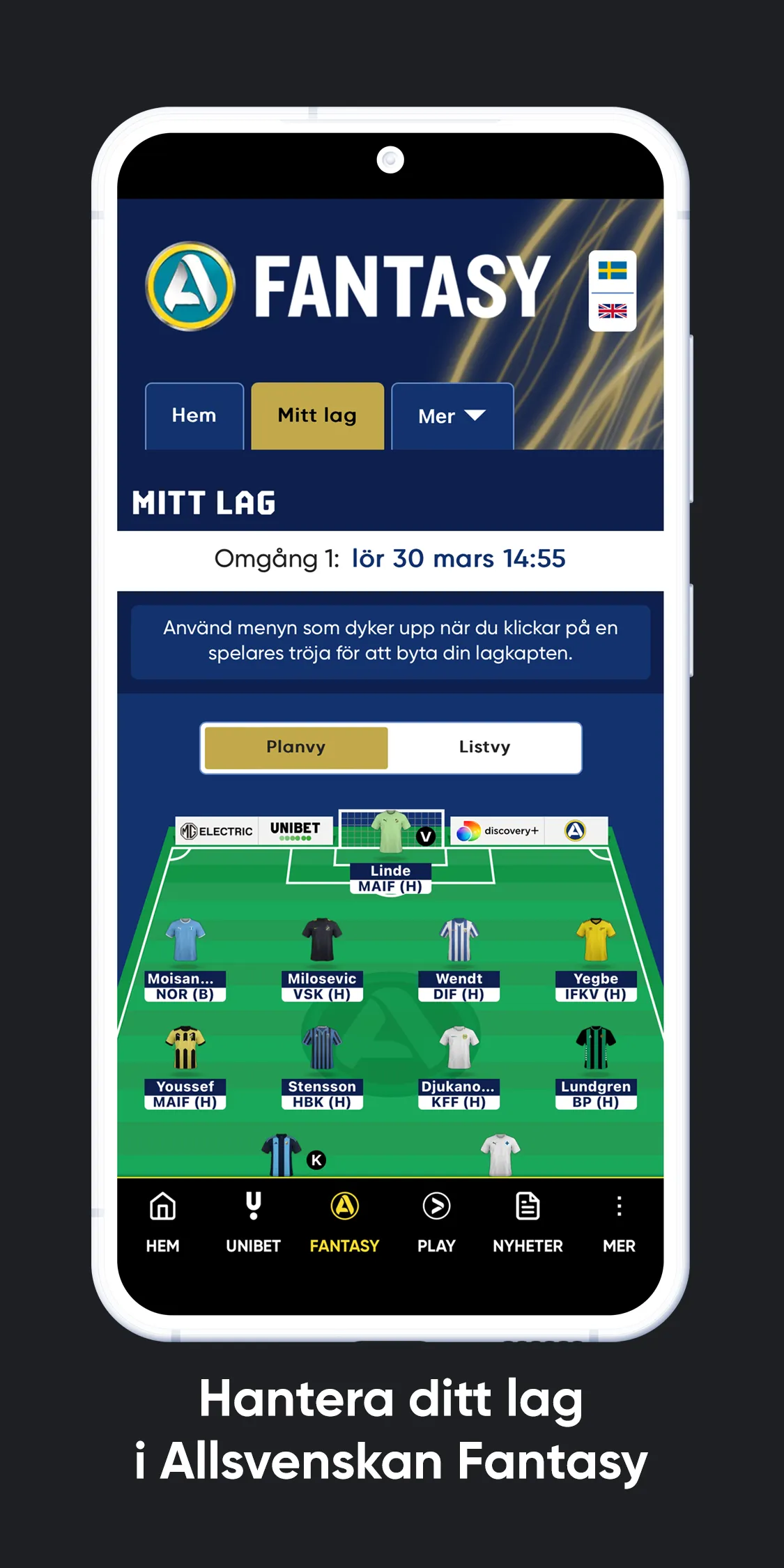 AIK Fotboll Live | Indus Appstore | Screenshot