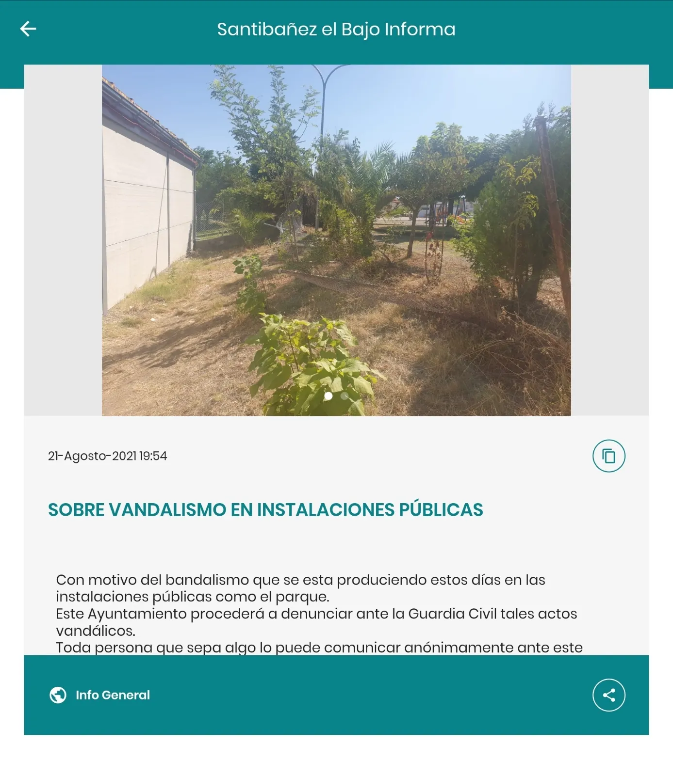 Santibáñez el Bajo Informa | Indus Appstore | Screenshot