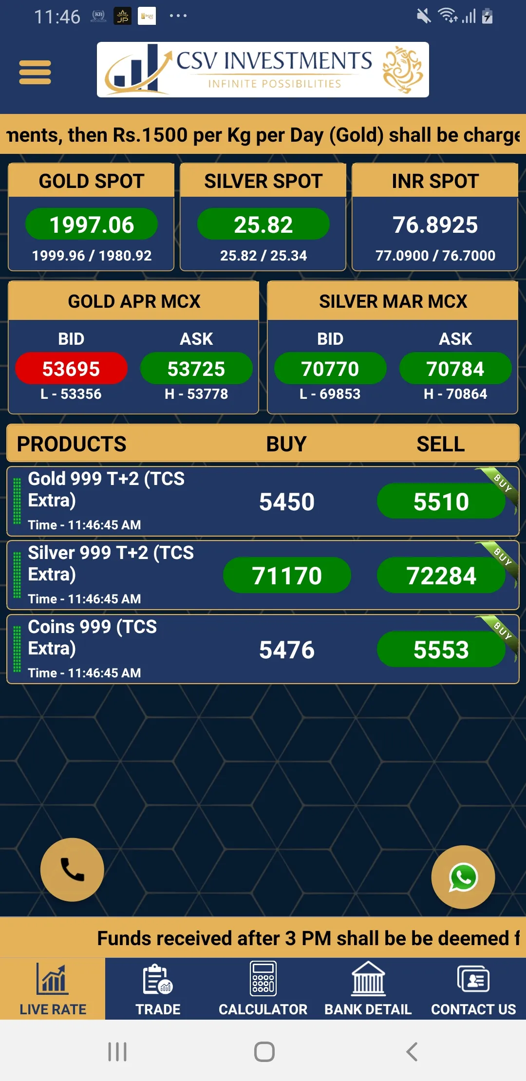 CSV BULLION | Indus Appstore | Screenshot