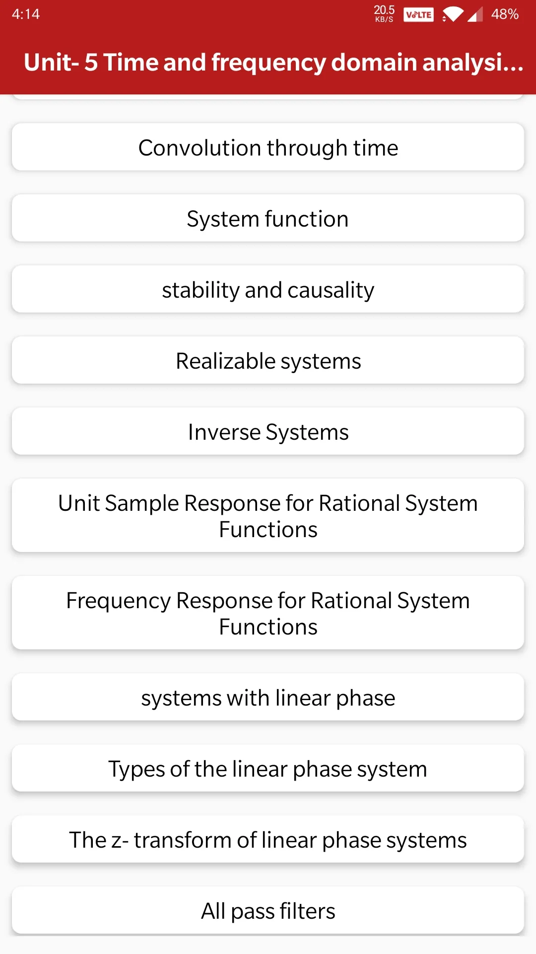 Signals And Systems | Indus Appstore | Screenshot