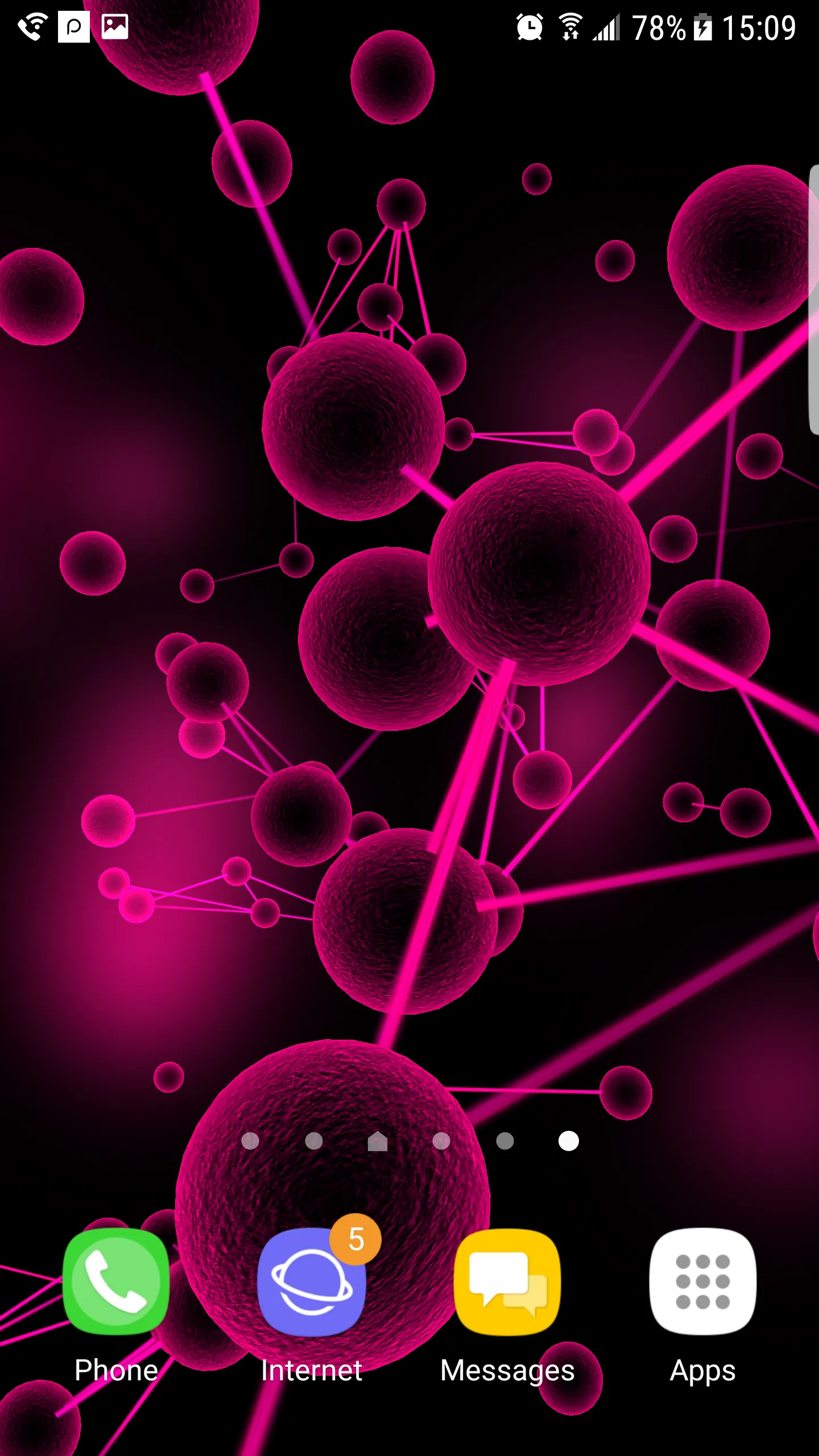 Molecules 3D Live Wallpaper | Indus Appstore | Screenshot