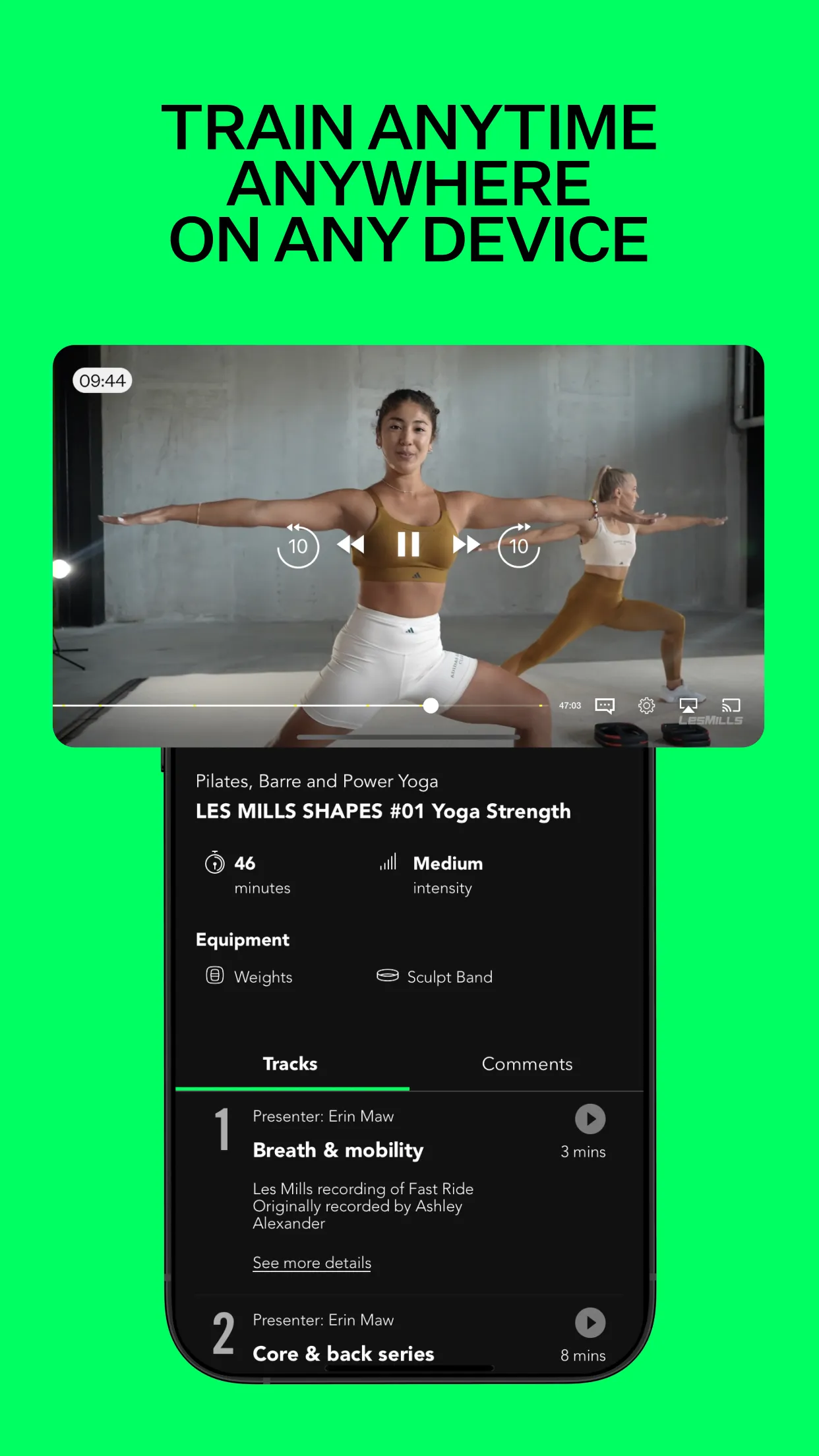 LES MILLS+: home workout app | Indus Appstore | Screenshot