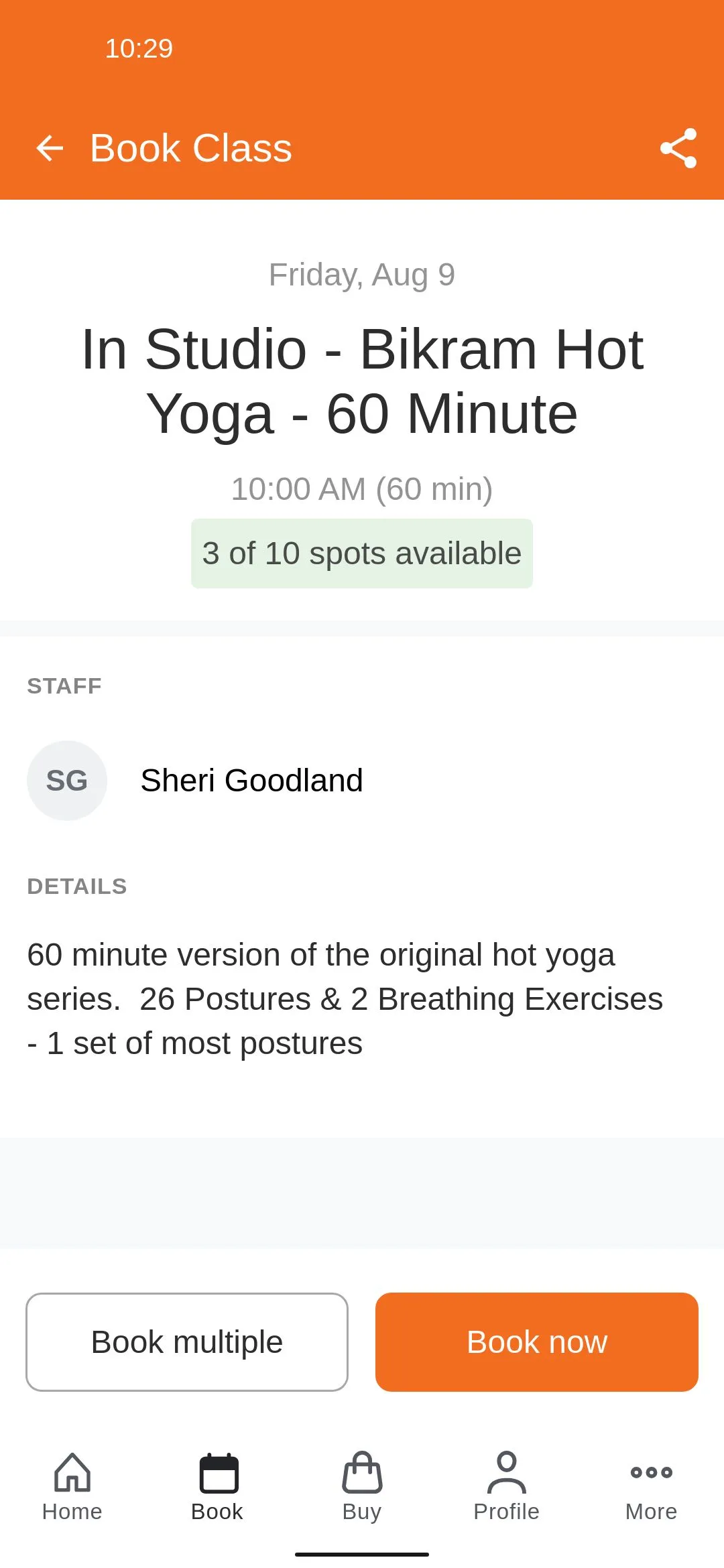 Bikram Hot Yoga Houston | Indus Appstore | Screenshot