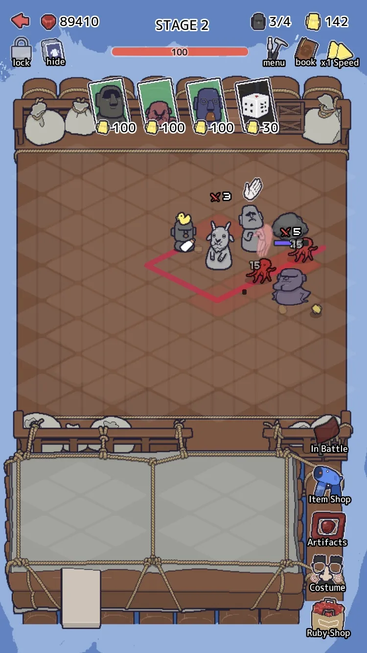 Random Moai Defense | Indus Appstore | Screenshot