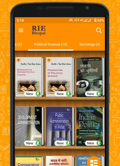 RIE Bhopal Digital Library | Indus Appstore | Screenshot