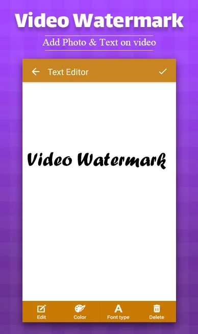 Video Watermark - Add Text, Ph | Indus Appstore | Screenshot