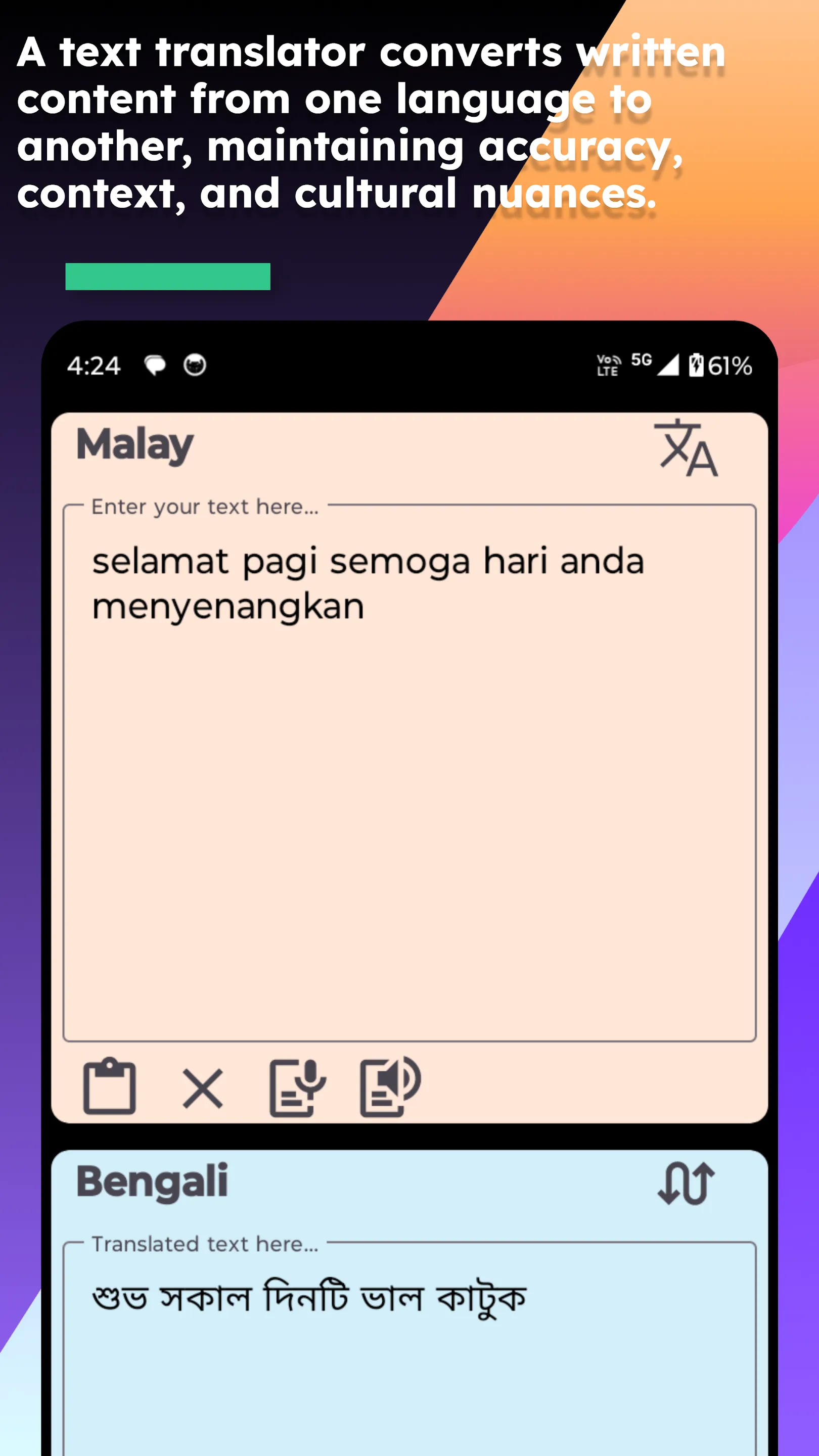 Malay Bengali Translate | Indus Appstore | Screenshot