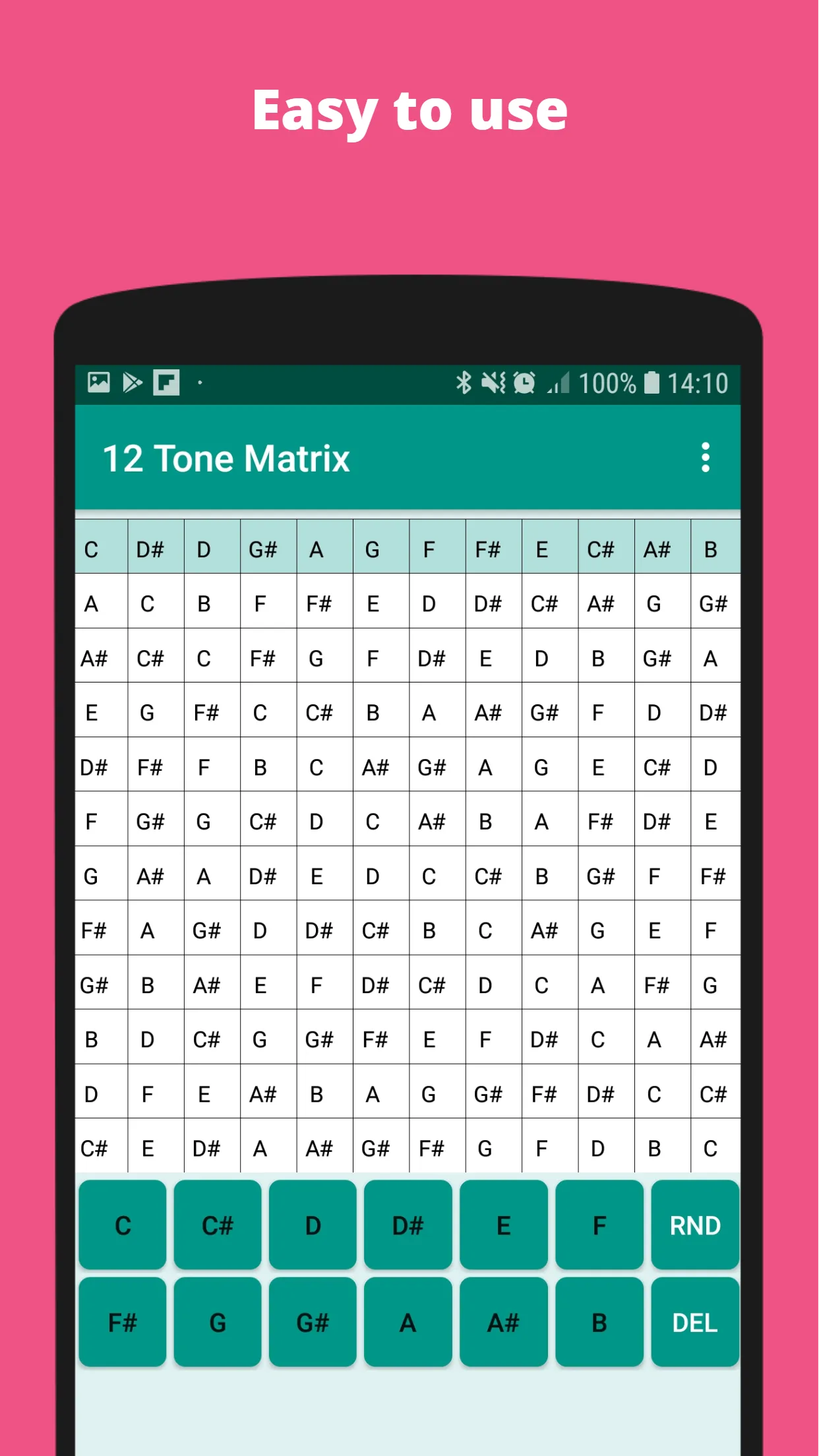 12 Tone Matrix Calculator | Indus Appstore | Screenshot