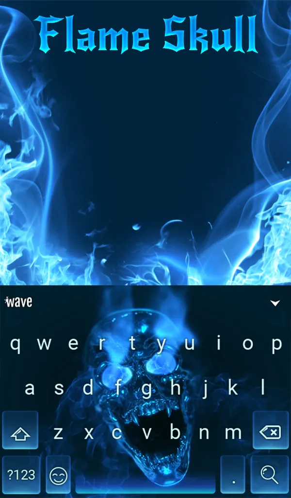 Flame Skull Keyboard Theme | Indus Appstore | Screenshot