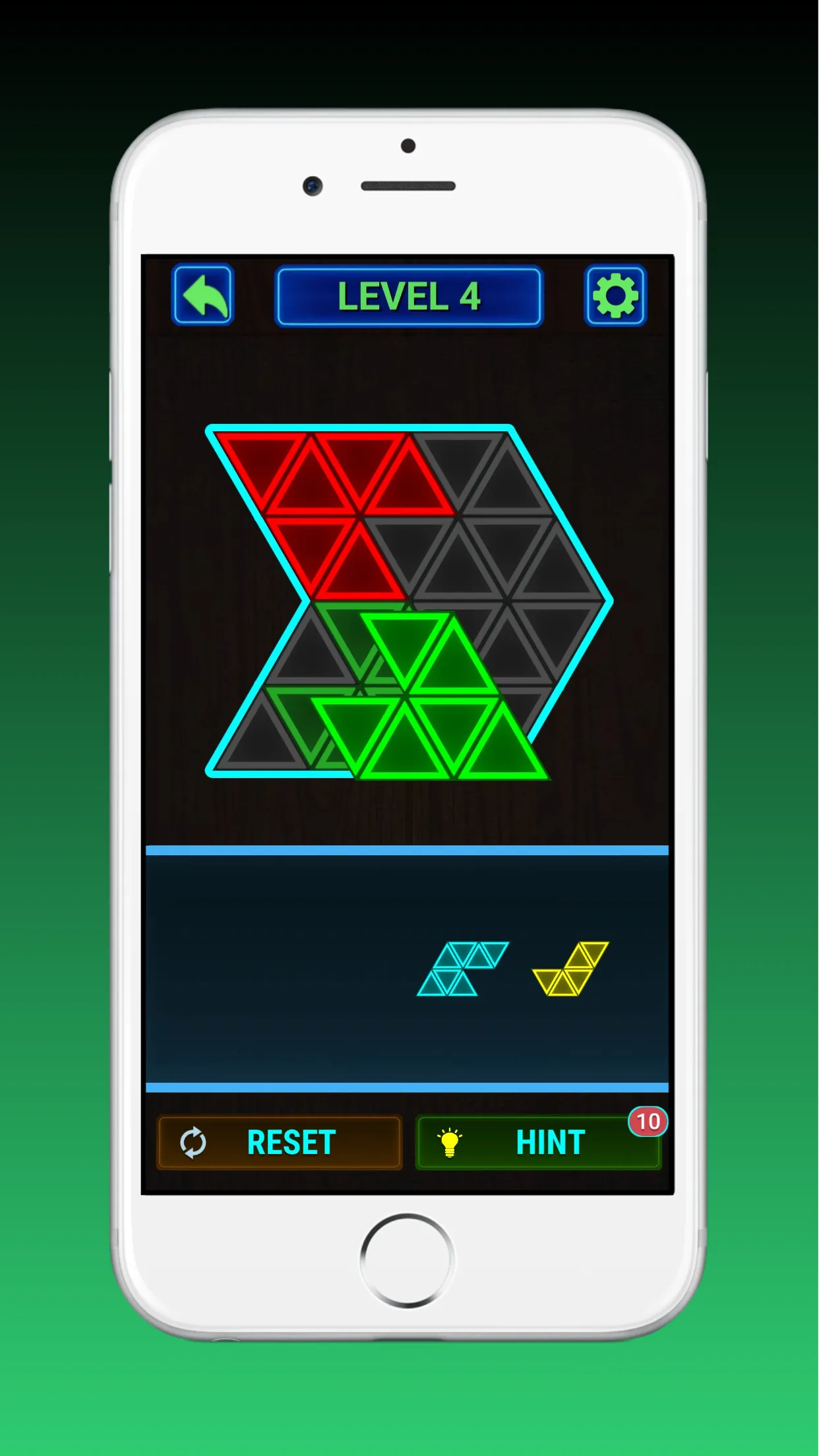 Glow Block Triangle Puzzle | Indus Appstore | Screenshot