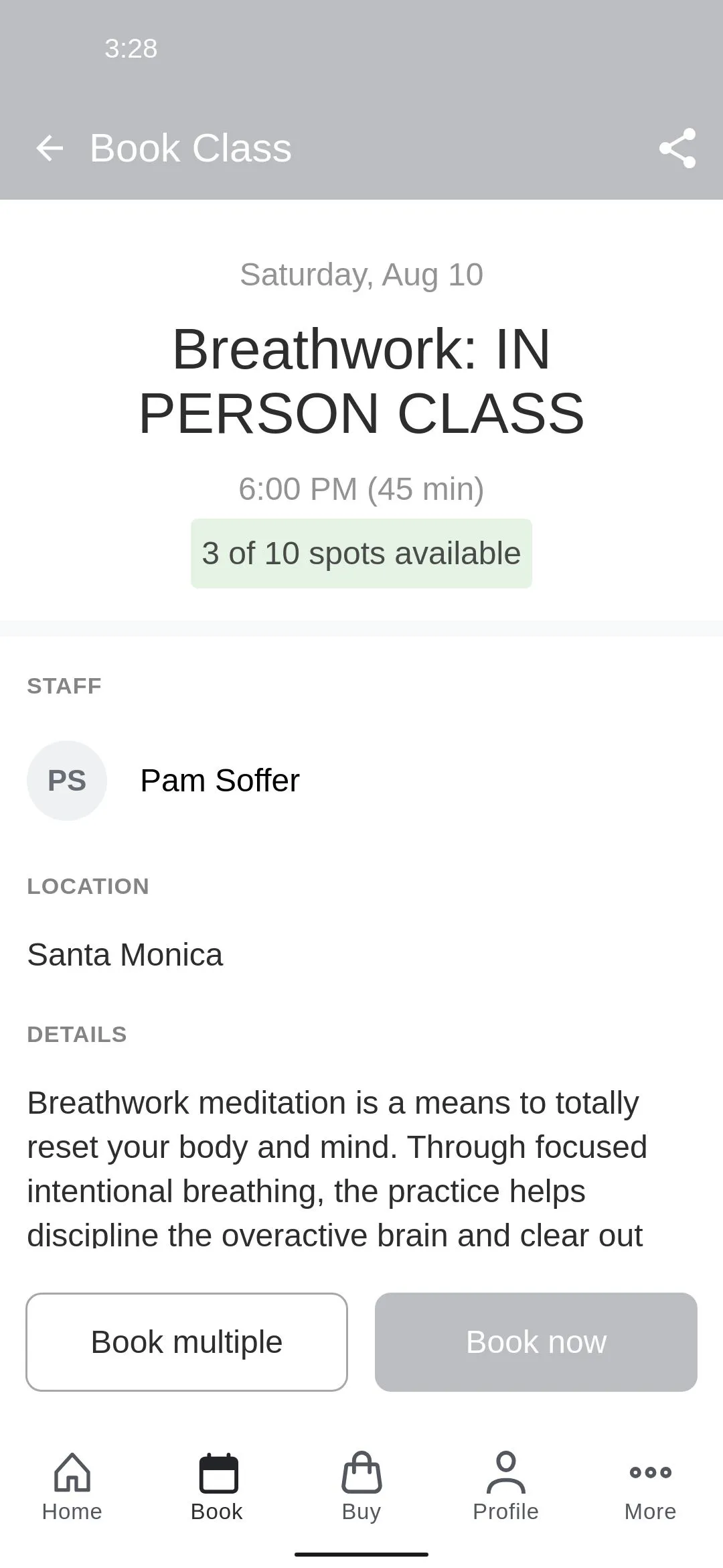 Unplug Meditation Booking | Indus Appstore | Screenshot