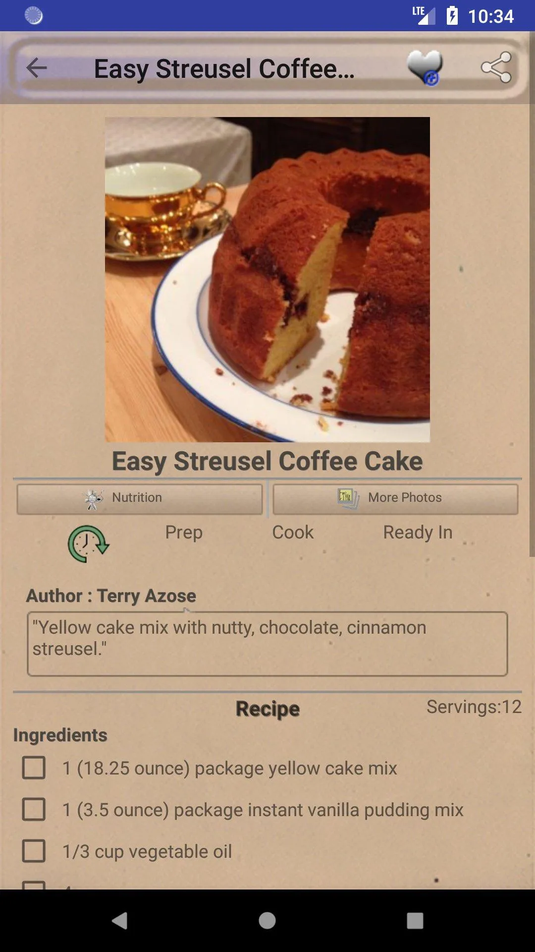 Bundt Cake Recipes ~ Bundt Pan | Indus Appstore | Screenshot