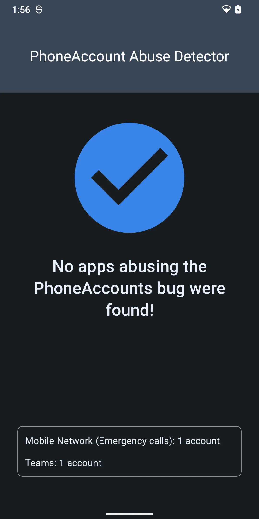 PhoneAccount Abuse Detector | Indus Appstore | Screenshot