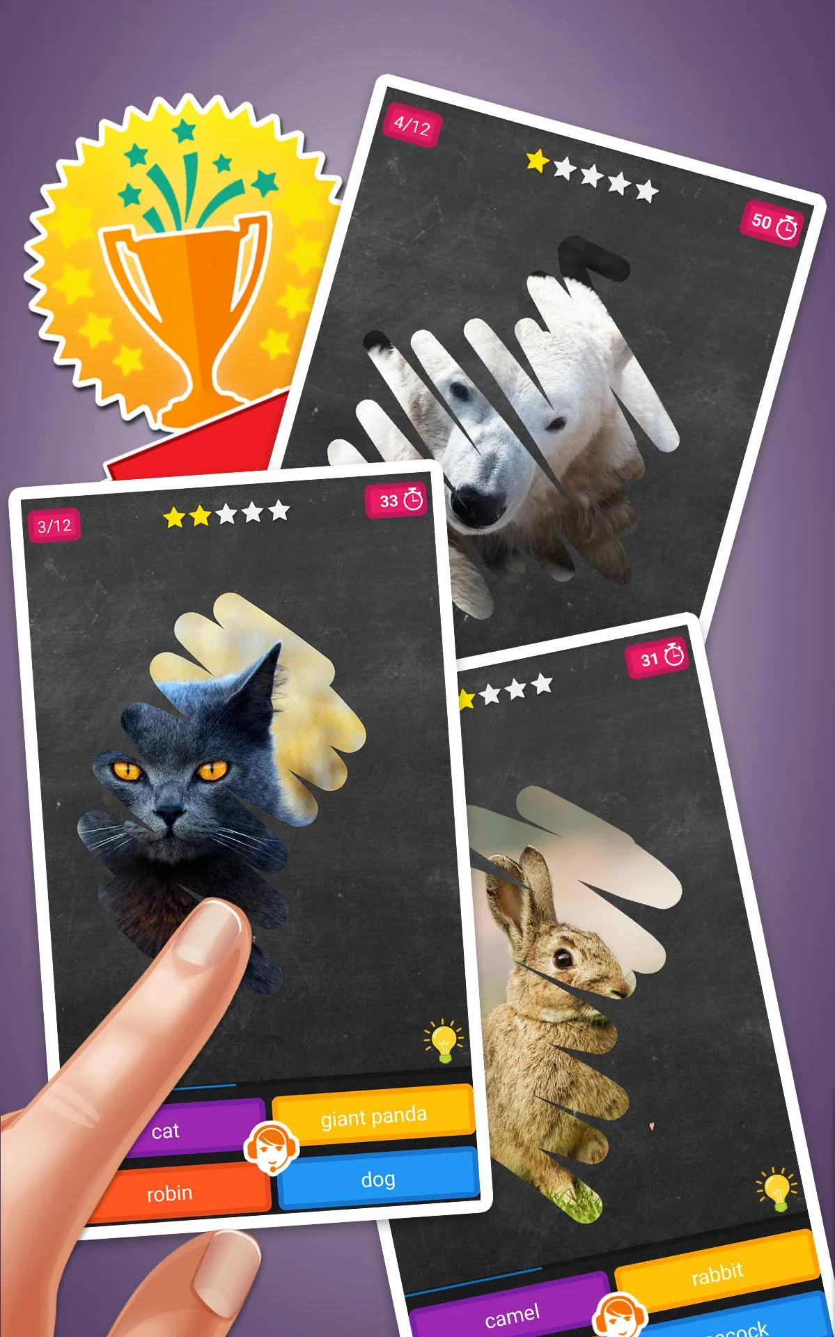 Scratch Game: Animals Quiz | Indus Appstore | Screenshot