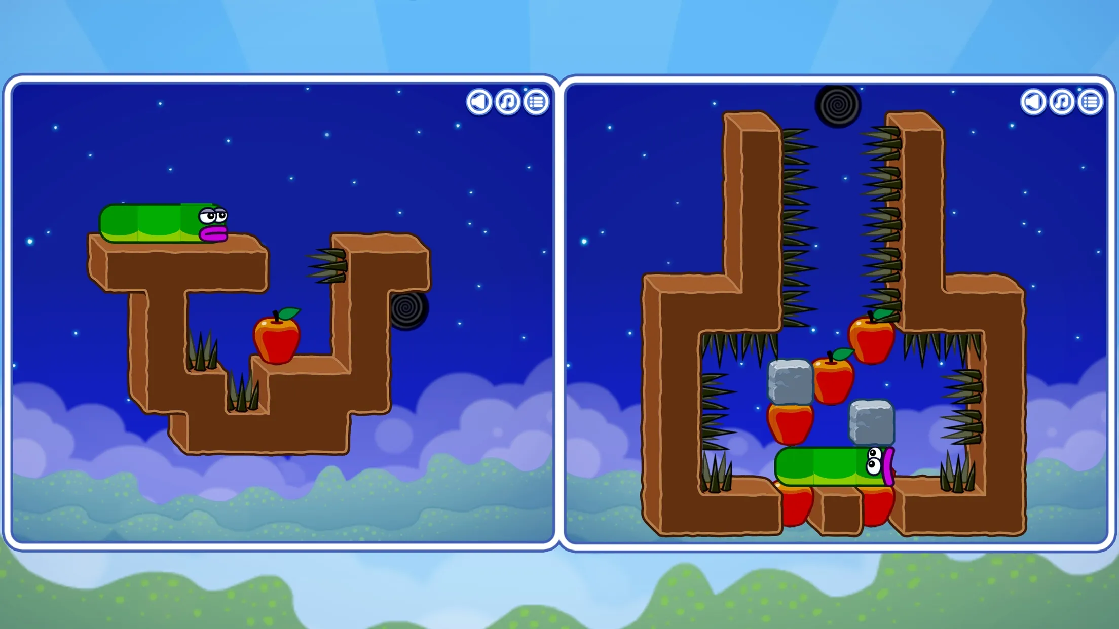 Apple Worm: Logic Puzzle | Indus Appstore | Screenshot