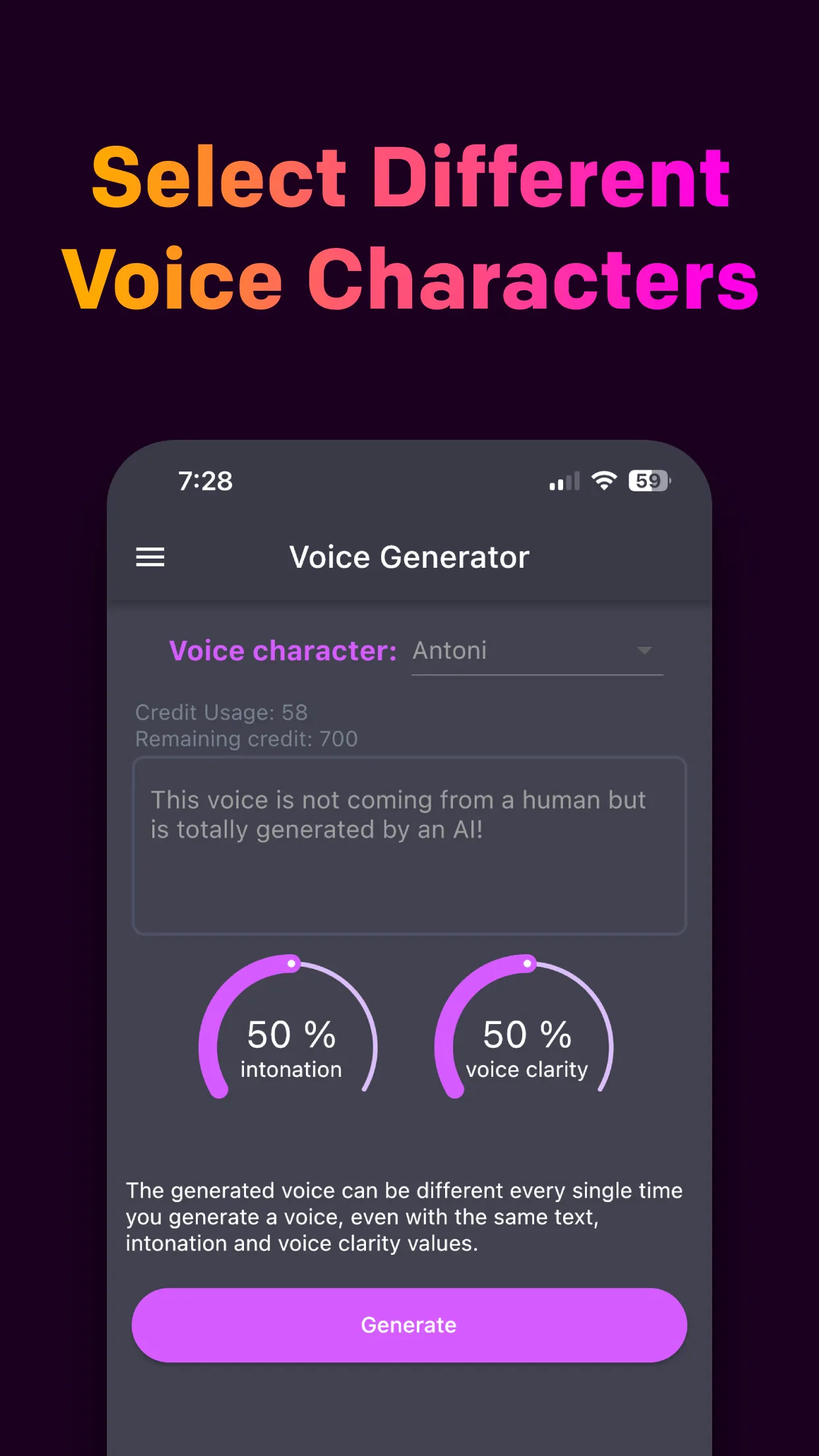 AI Voice Generator | Indus Appstore | Screenshot