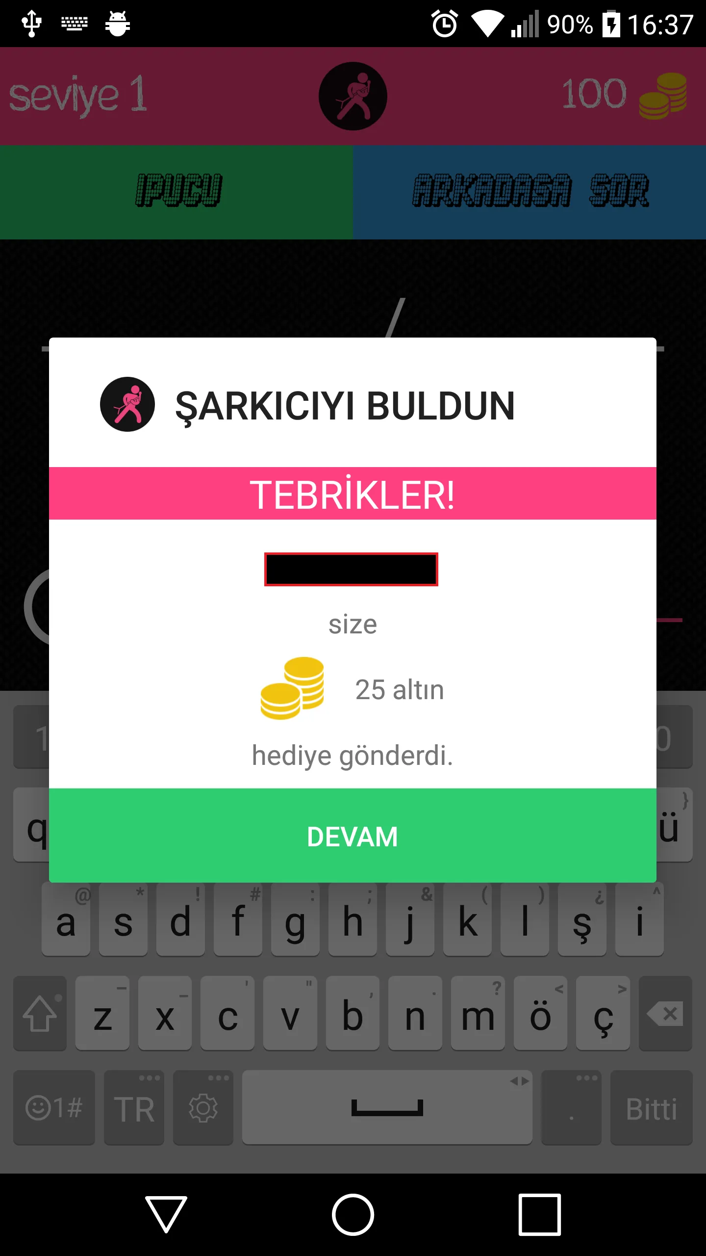 Şarkıcıyı Bul | Indus Appstore | Screenshot