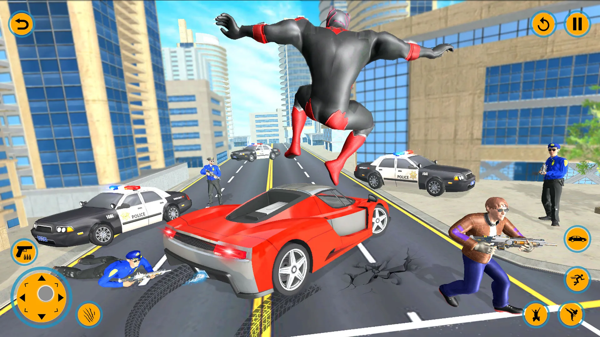 Flying Panther Hero Super city | Indus Appstore | Screenshot