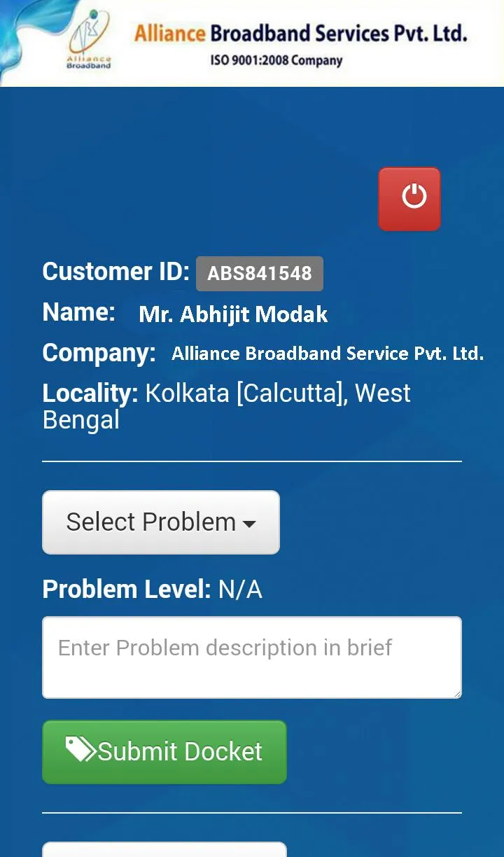 ABSPL Corporate Helpdesk | Indus Appstore | Screenshot