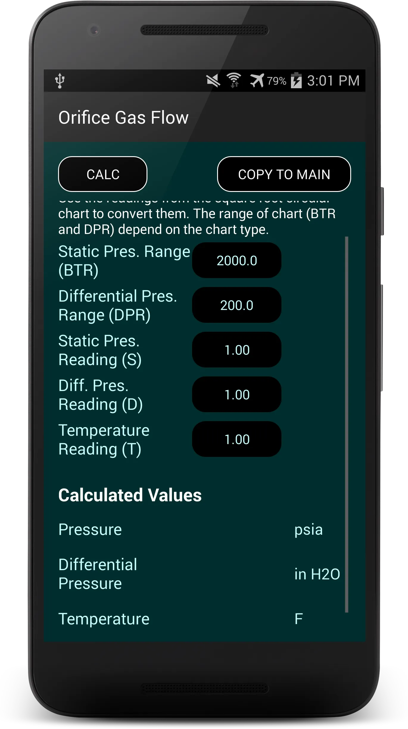 Orifice Gas Flow | Indus Appstore | Screenshot