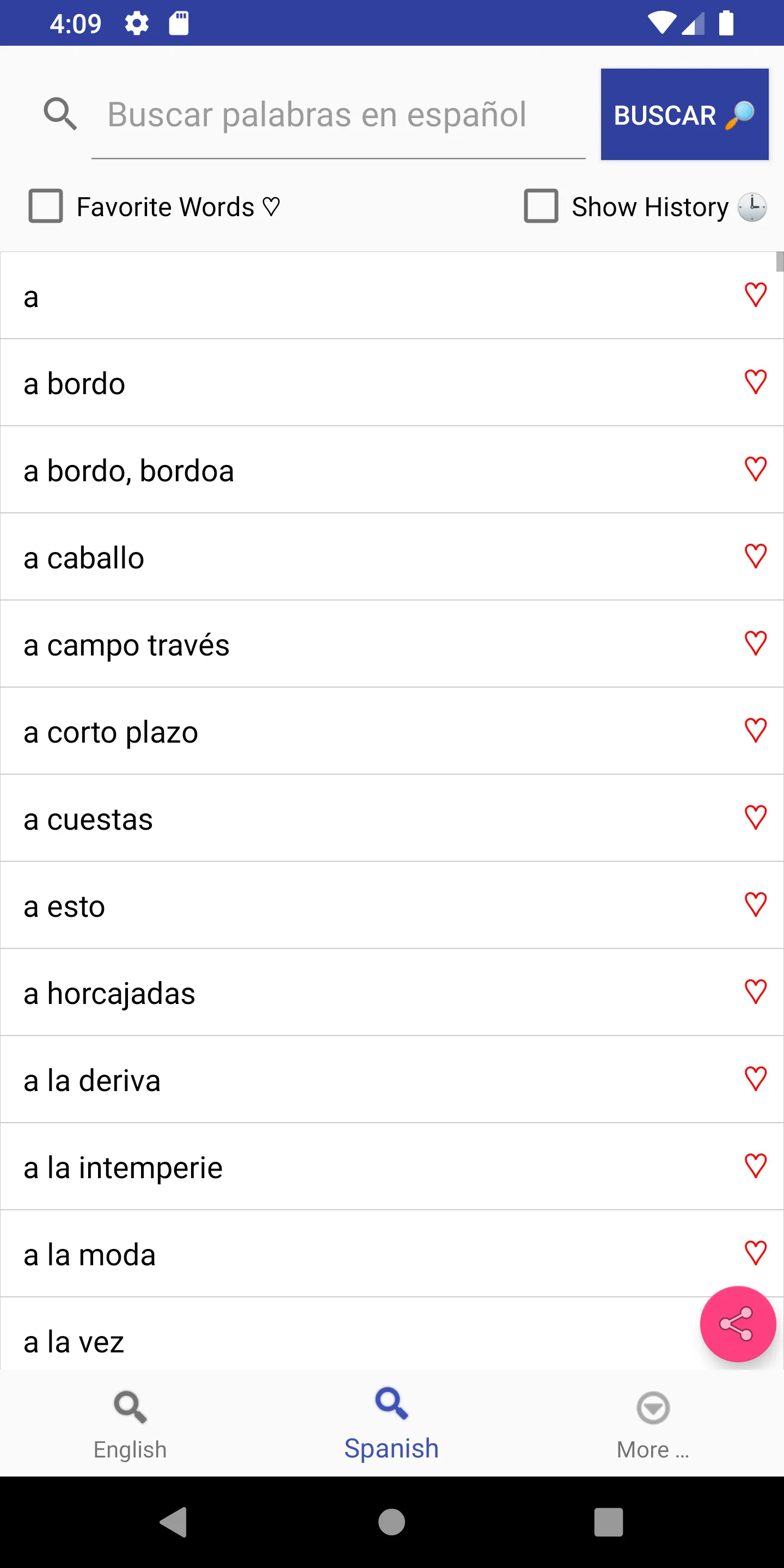 Spanish Dictionary English | Indus Appstore | Screenshot