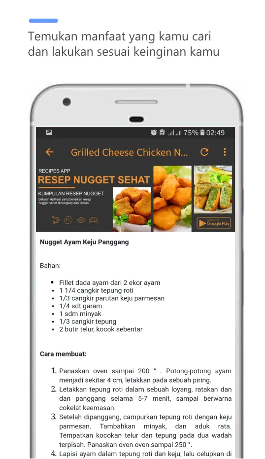 resep nugget terlengkap | Indus Appstore | Screenshot