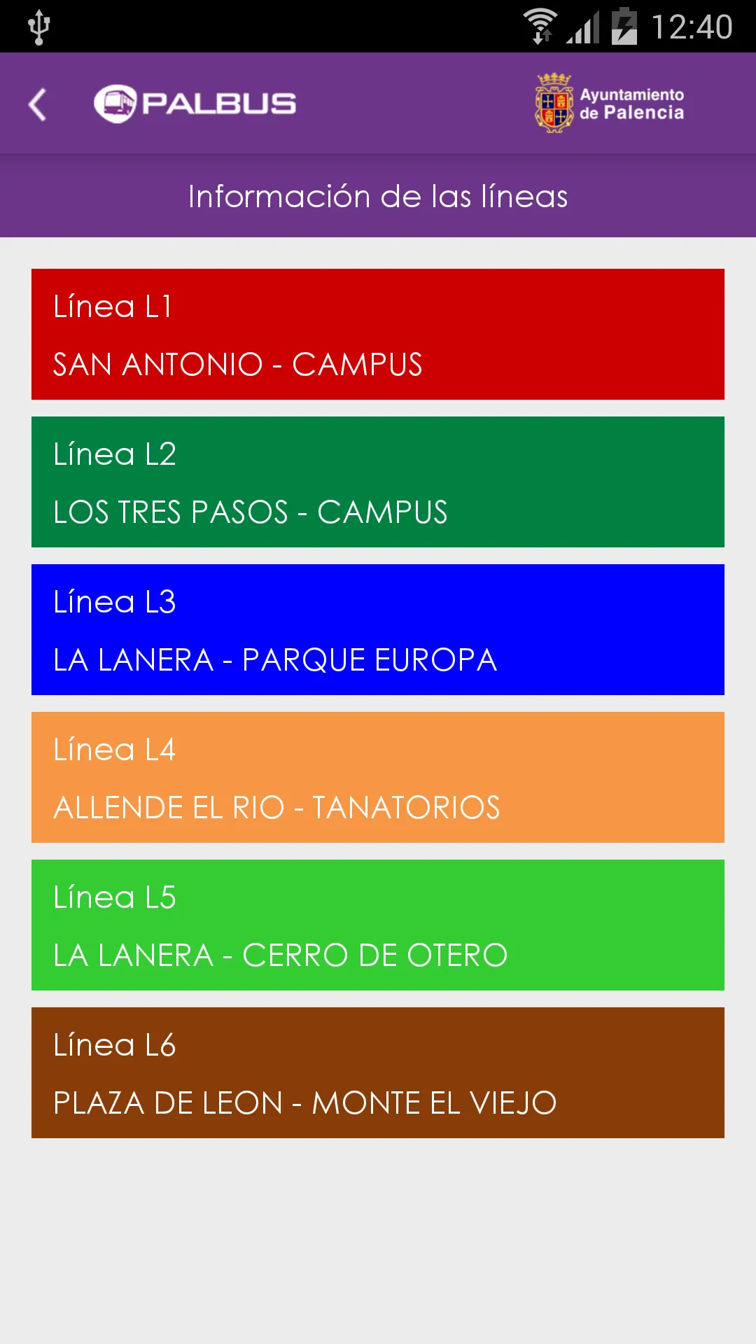 PALBUS - Buses de Palencia | Indus Appstore | Screenshot