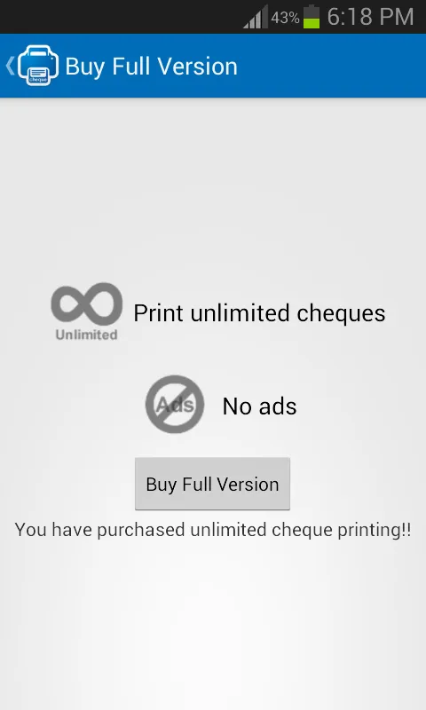 Cheque Printing | Indus Appstore | Screenshot