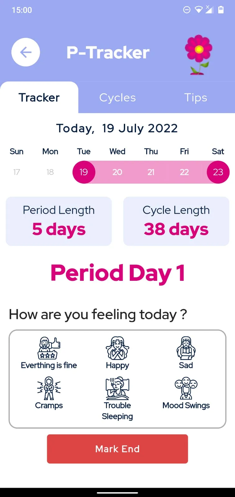 Health Diary for Woman | Indus Appstore | Screenshot