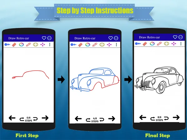 How to Draw Classic Cars | Indus Appstore | Screenshot