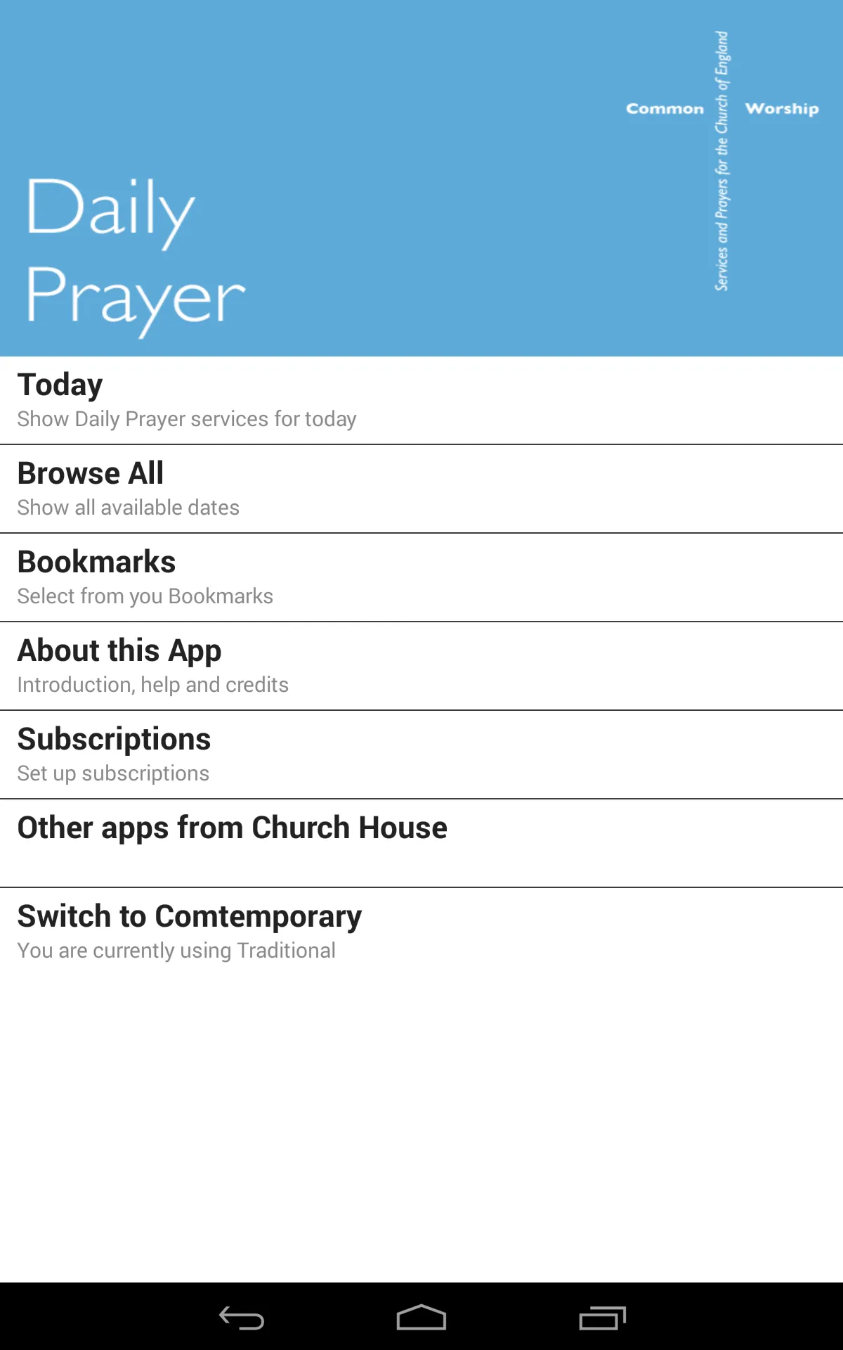 Daily Prayer: from the CofE | Indus Appstore | Screenshot