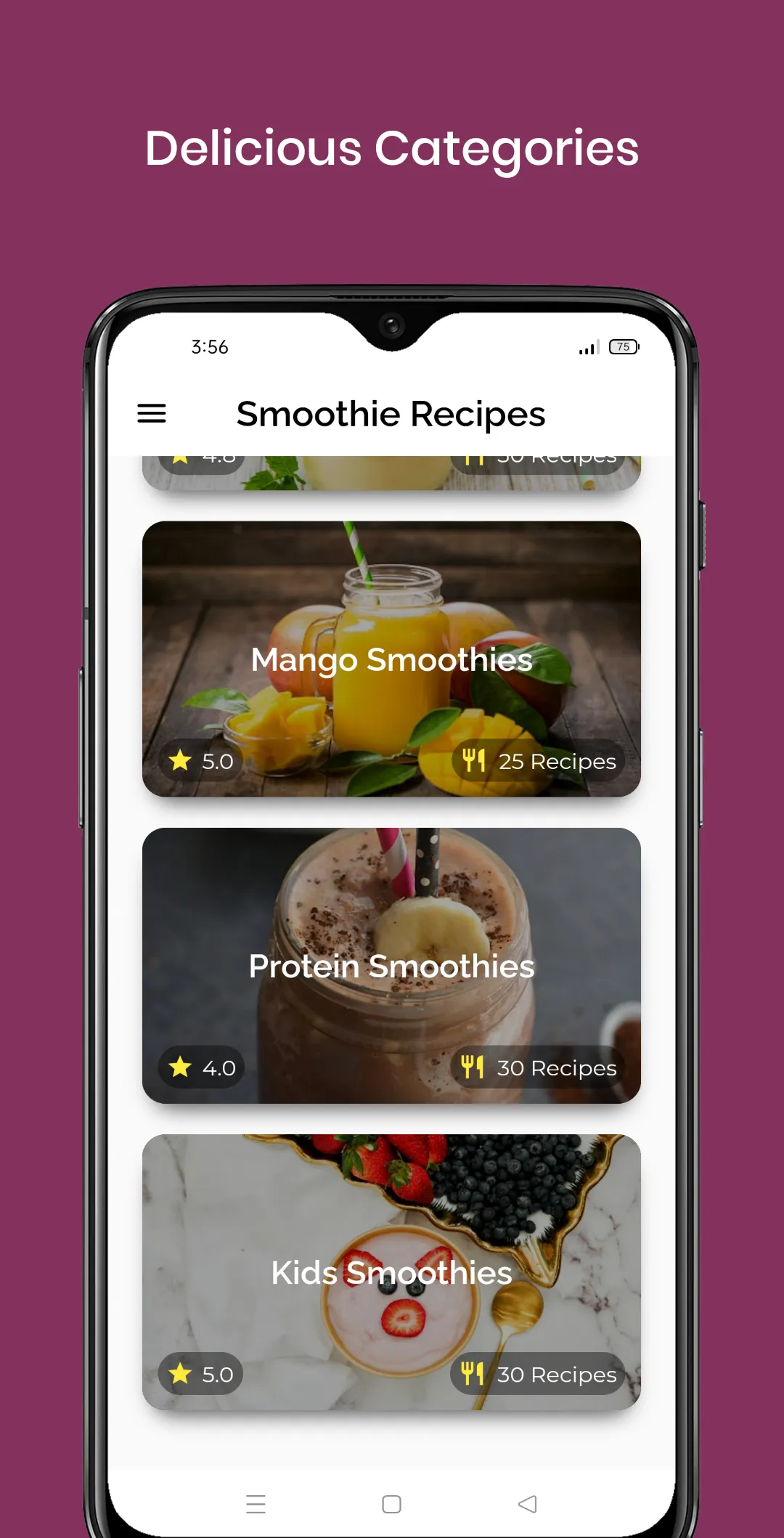 Smoothie Recipes (Offline) | Indus Appstore | Screenshot