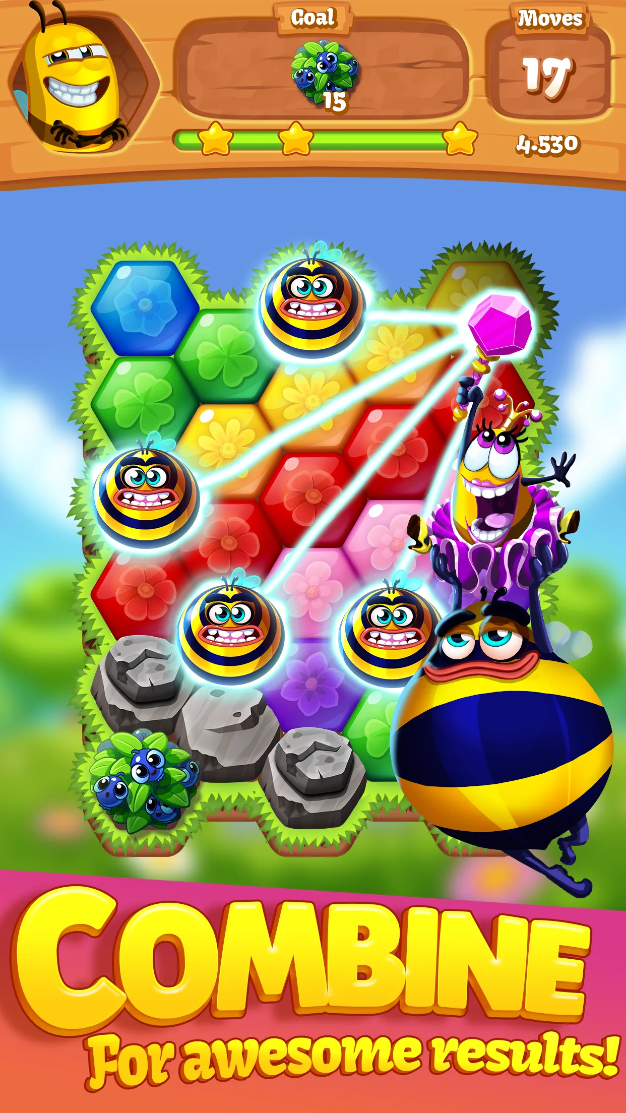 Bee Brilliant Blast | Indus Appstore | Screenshot