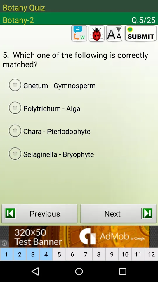 Botany Quiz! | Indus Appstore | Screenshot