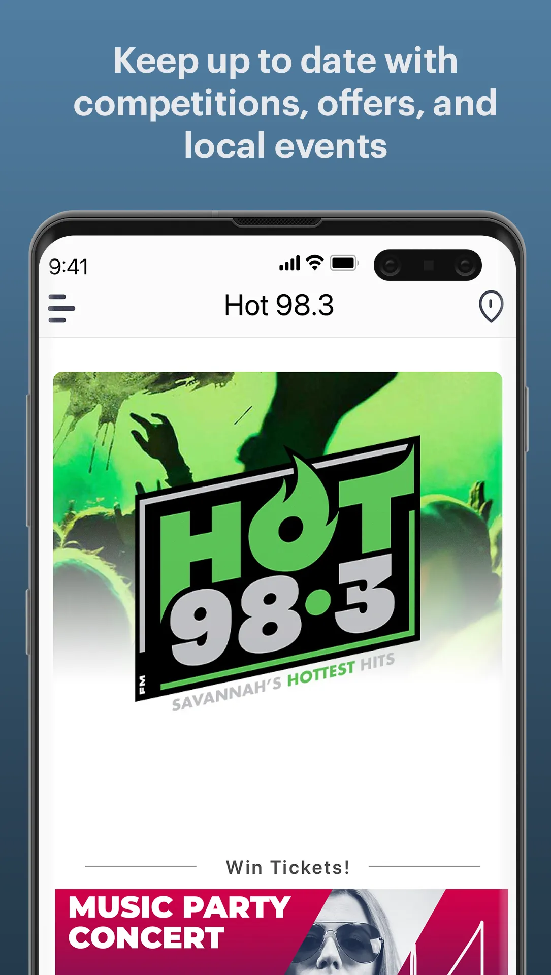 Hot 98.3 | Indus Appstore | Screenshot