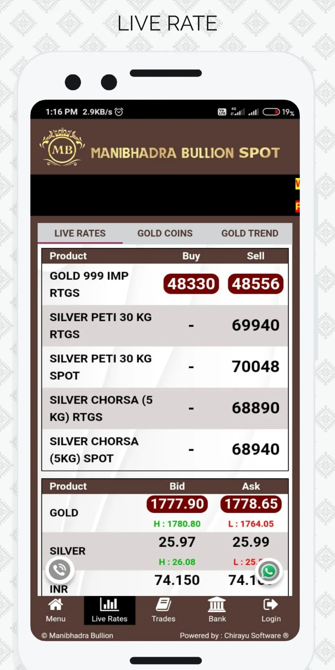 Manibhadra Bullion Spot | Indus Appstore | Screenshot