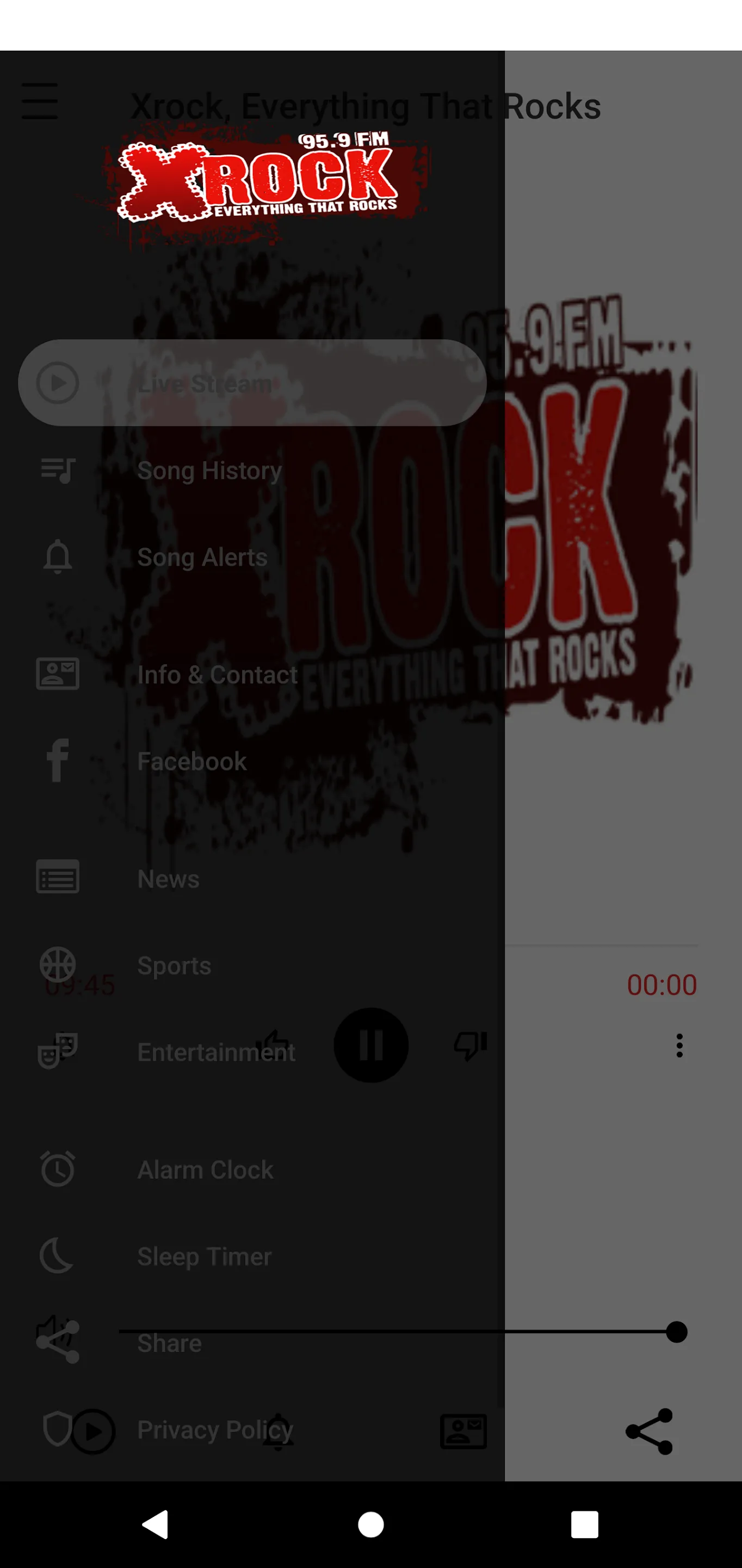 XROCK 95.9FM | Indus Appstore | Screenshot