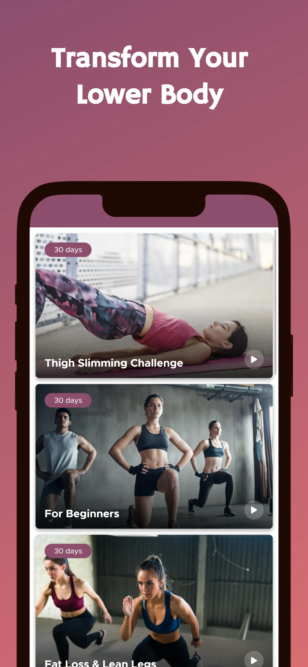 Thigh Slimming Challenge | Indus Appstore | Screenshot